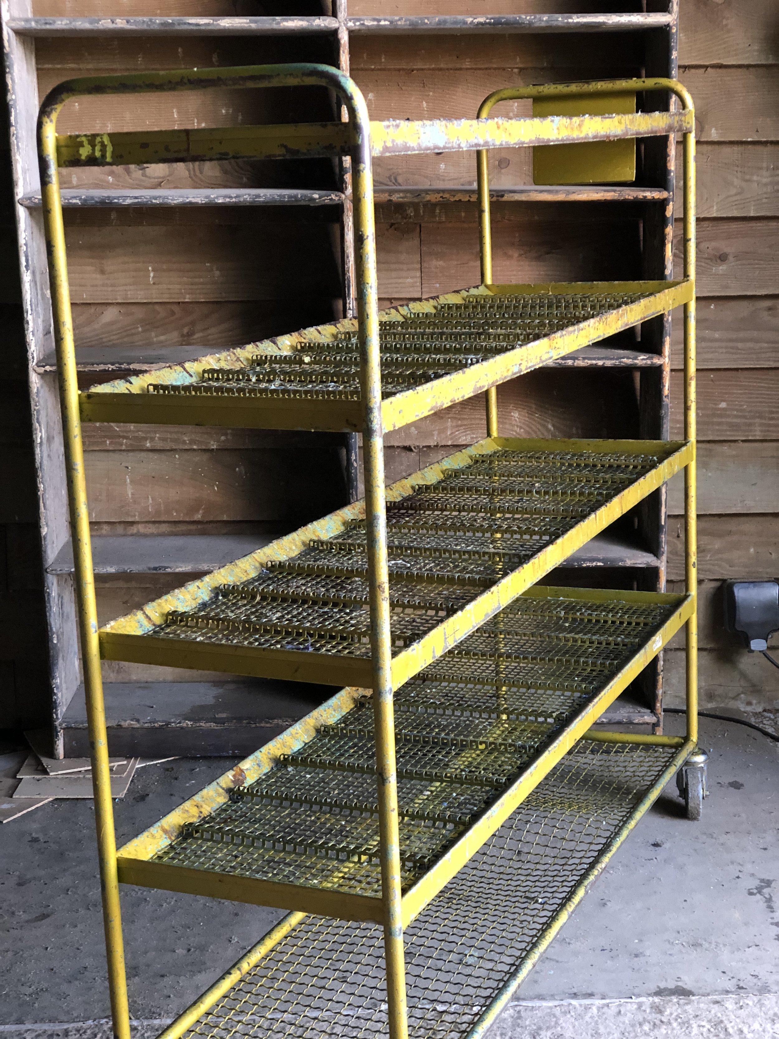 Industrial Steel Factory Shoe Rack