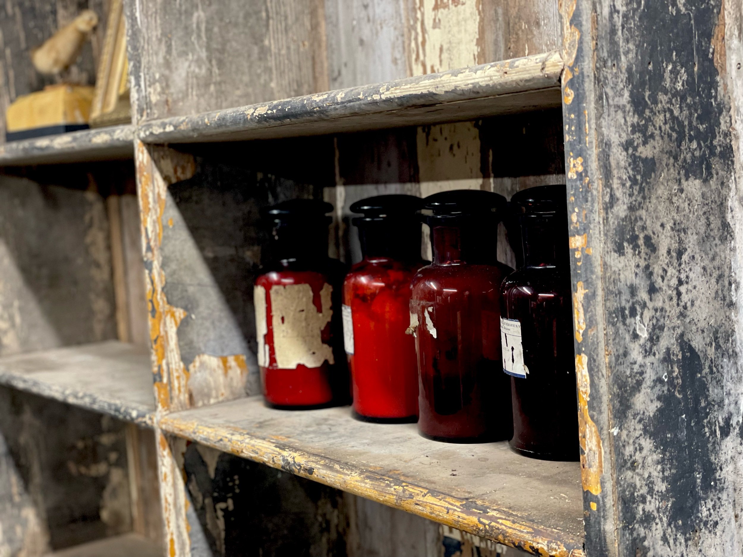 Victorian Painted Pine Shelves