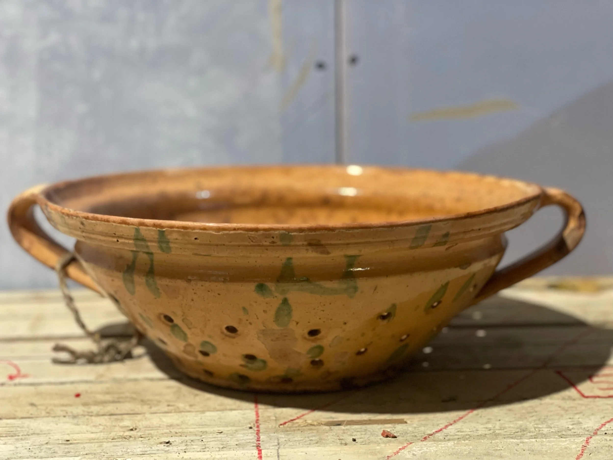 Antique French Terracotta Passette