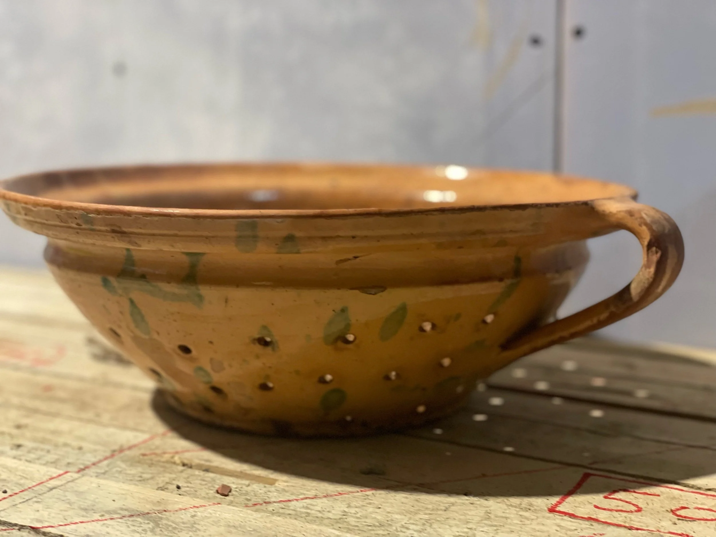 Antique French Terracotta Passette