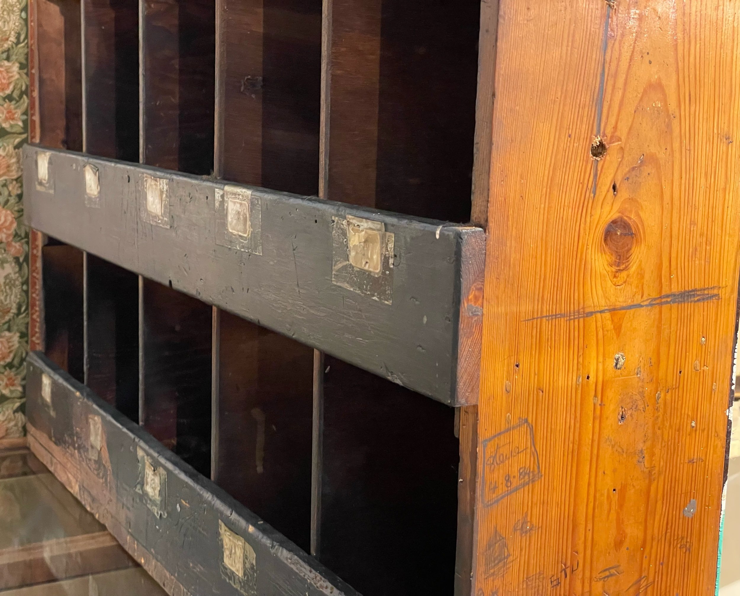 Antique Pigeon Hole Storage