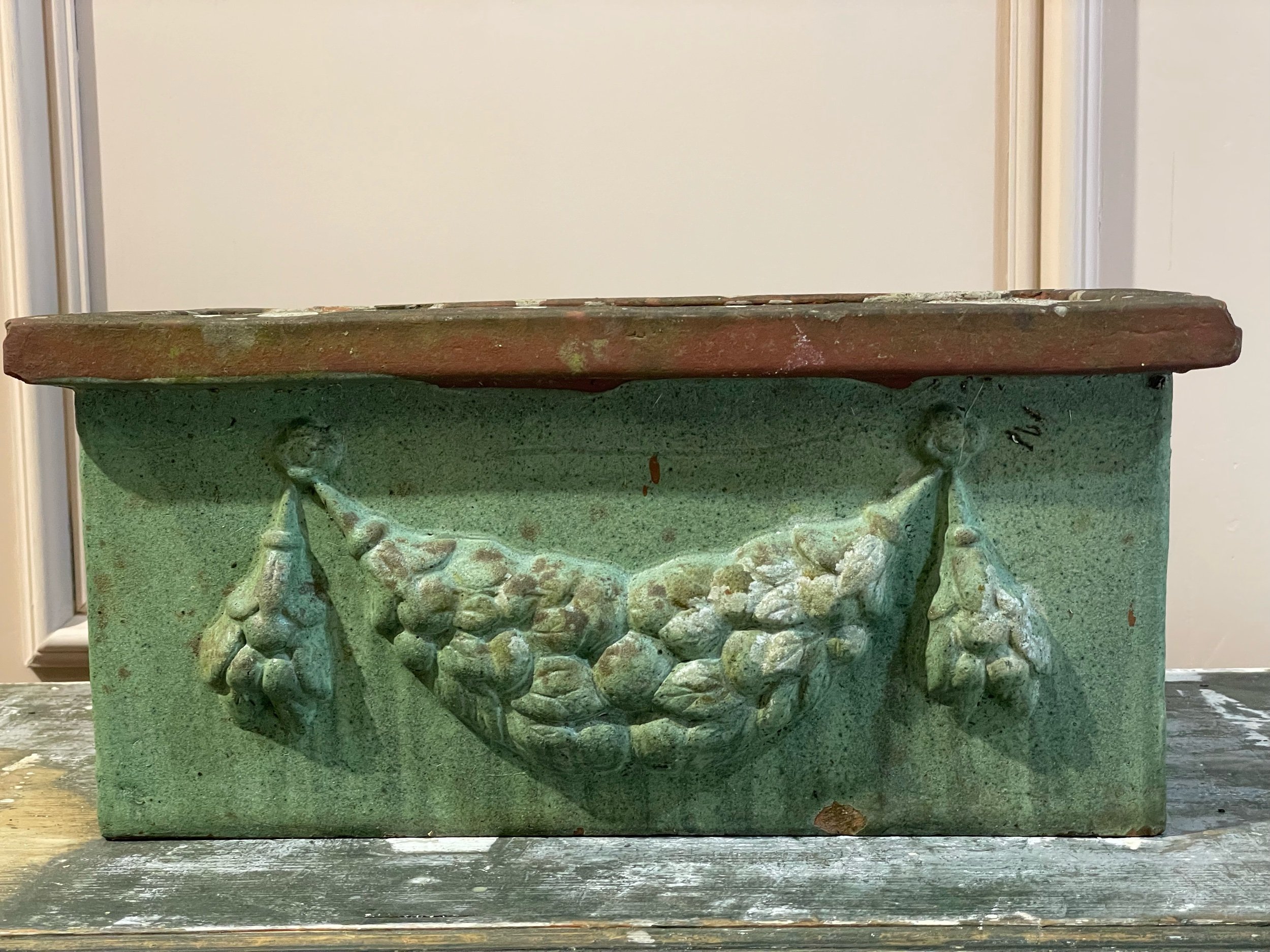 Green Terracotta Planter