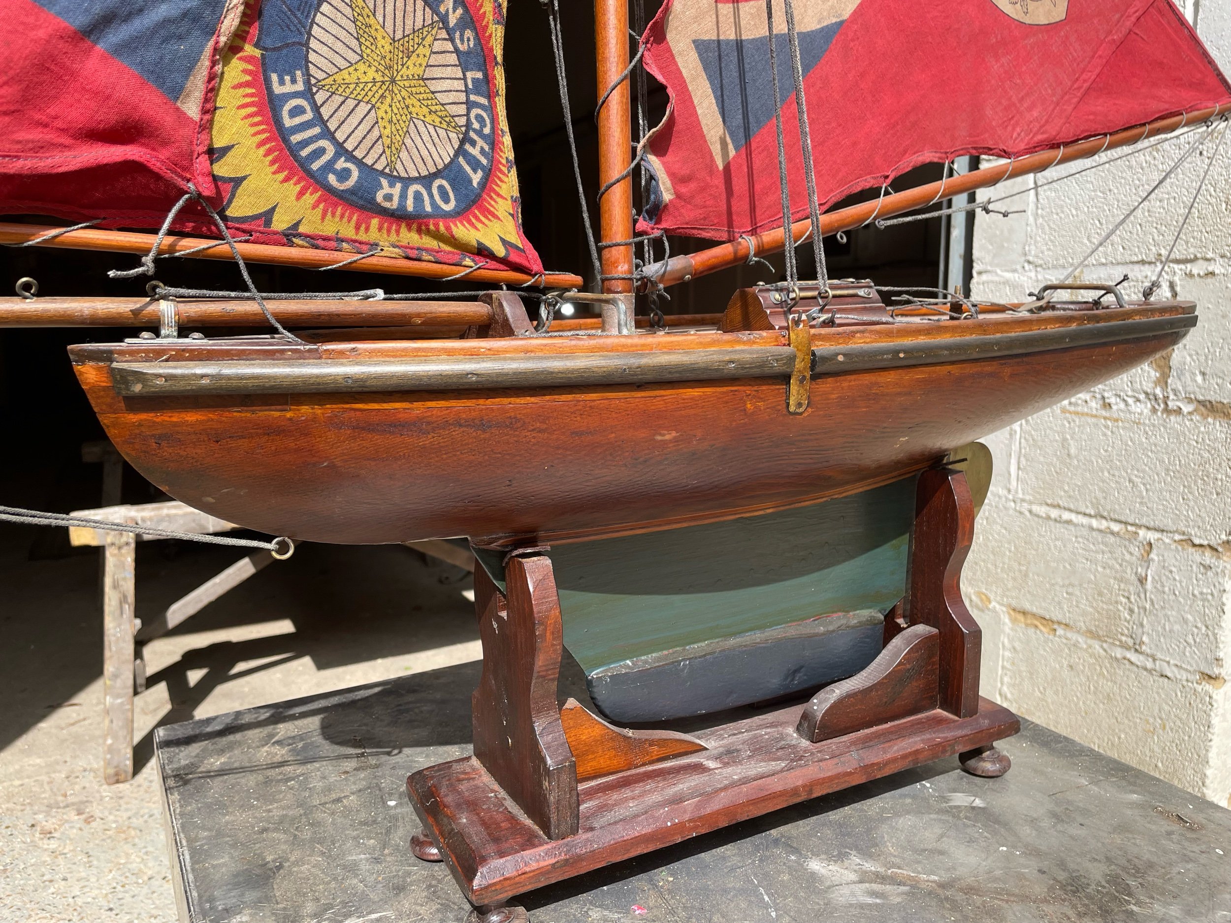 20th Century English Pond Yacht