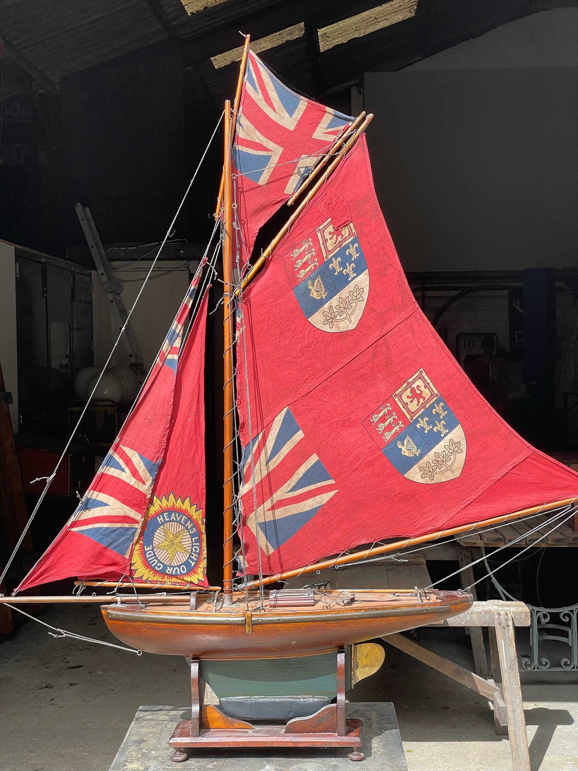 20th Century English Pond Yacht