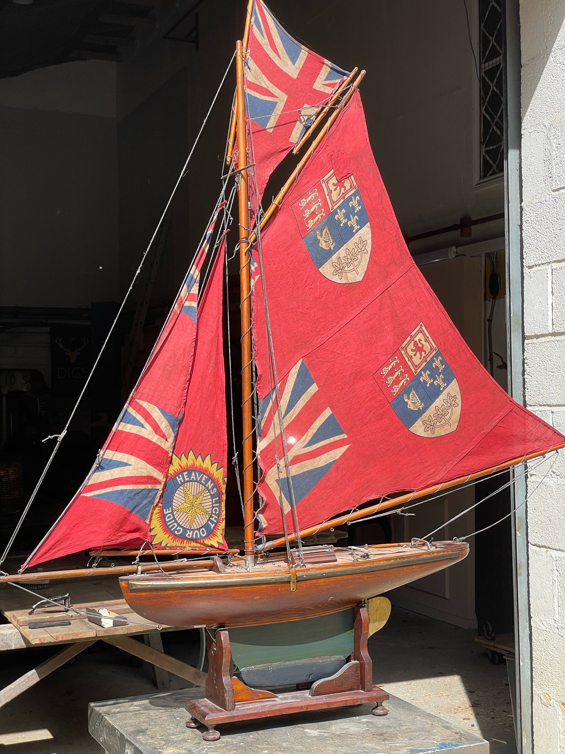 20th Century English Pond Yacht