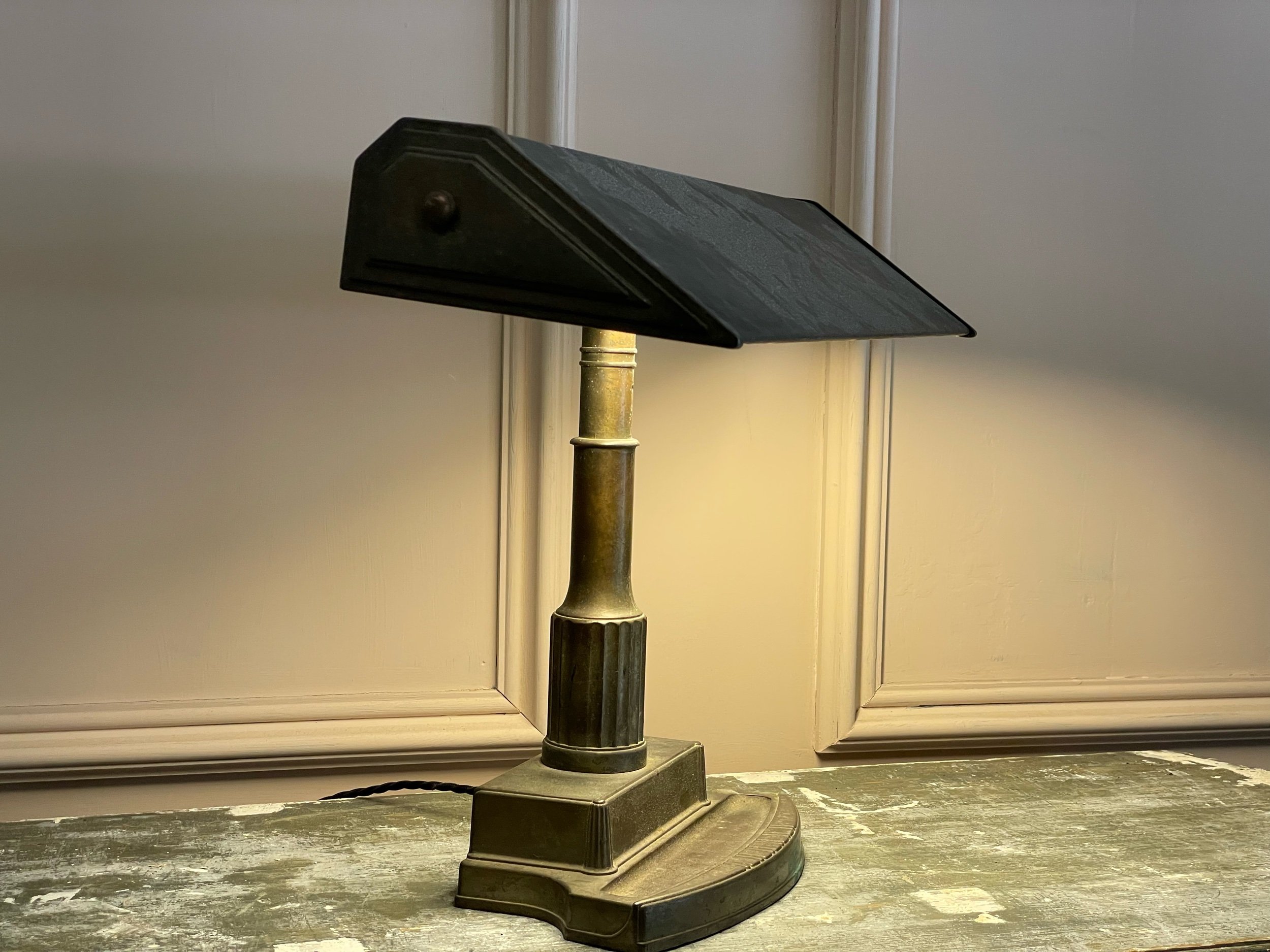 1930s Bankers Lamp