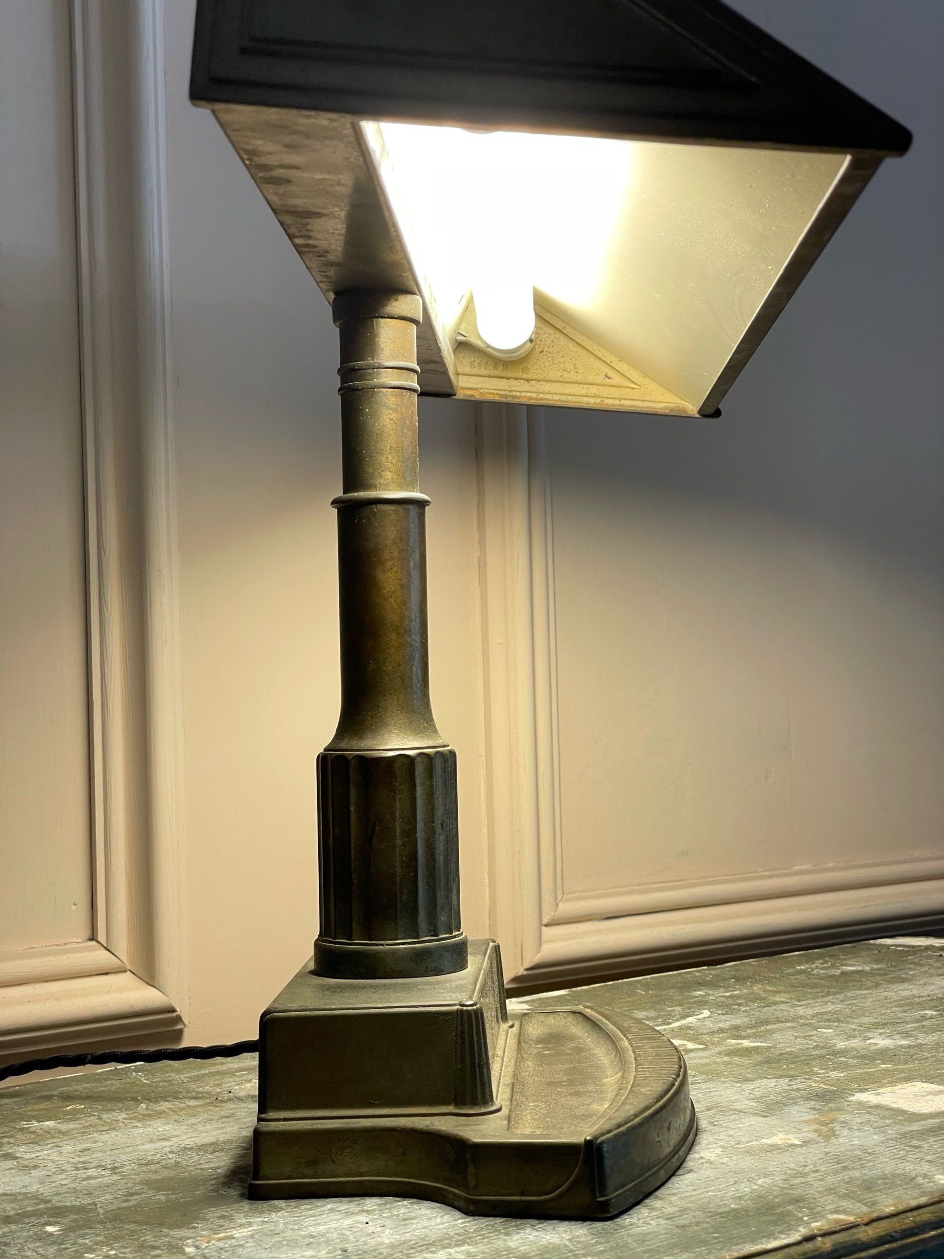 1930s Bankers Lamp
