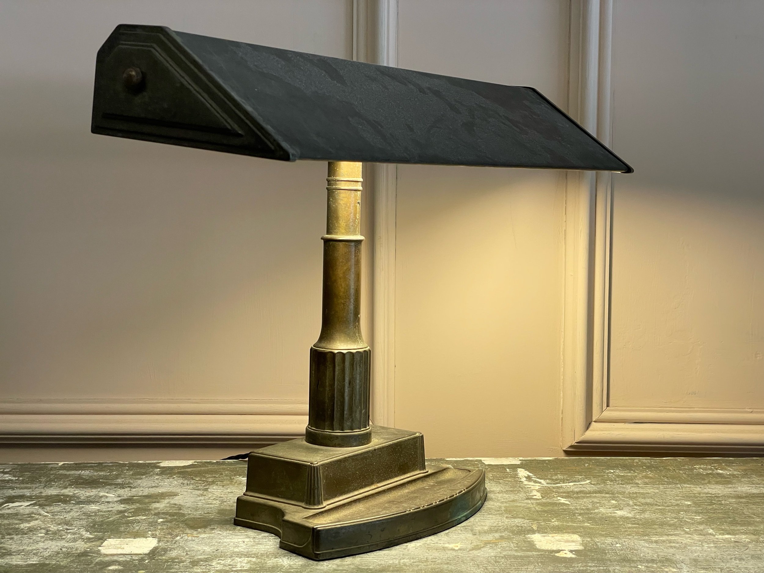 1930s Bankers Lamp