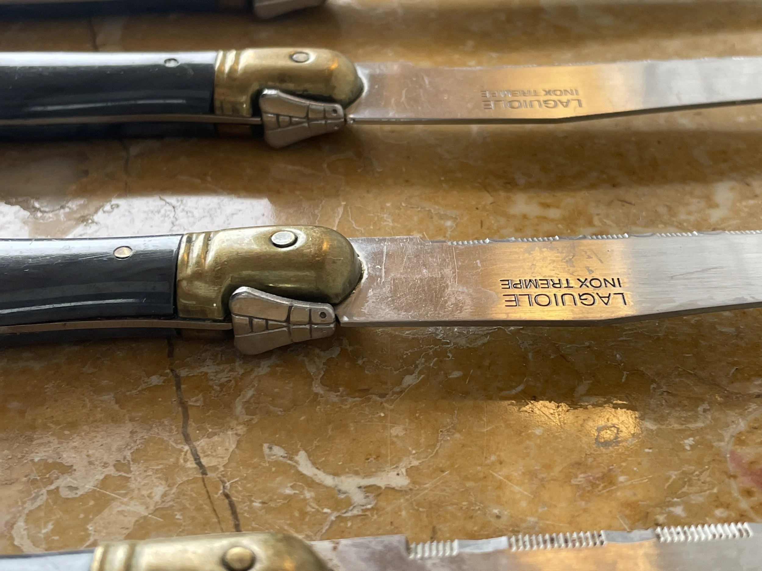 Vintage French Laguiole Steak Knives