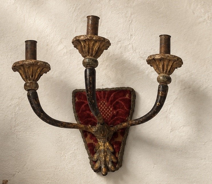pair of italian 19th century wall sconces