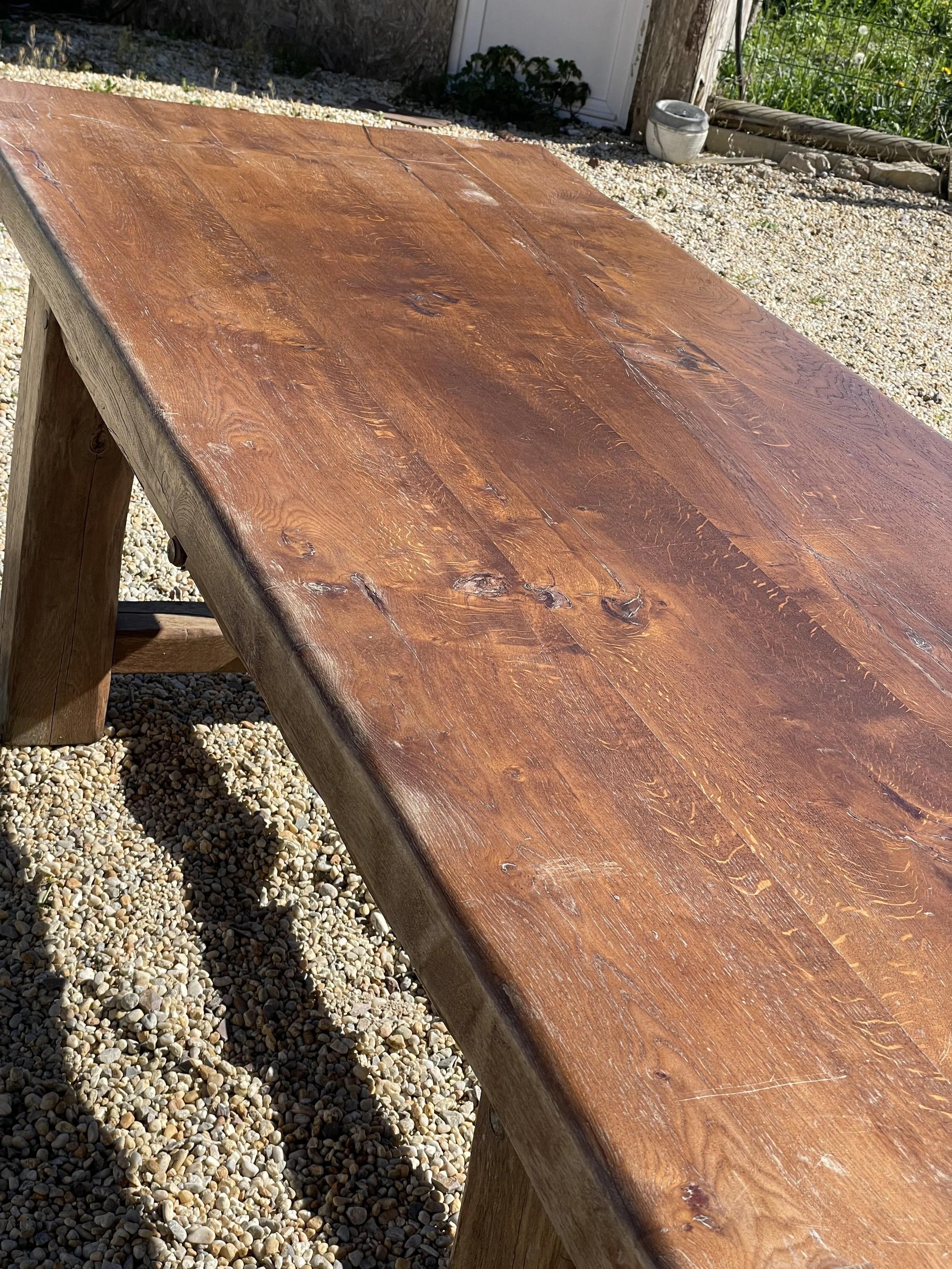 French Oak Country Farmhouse Table
