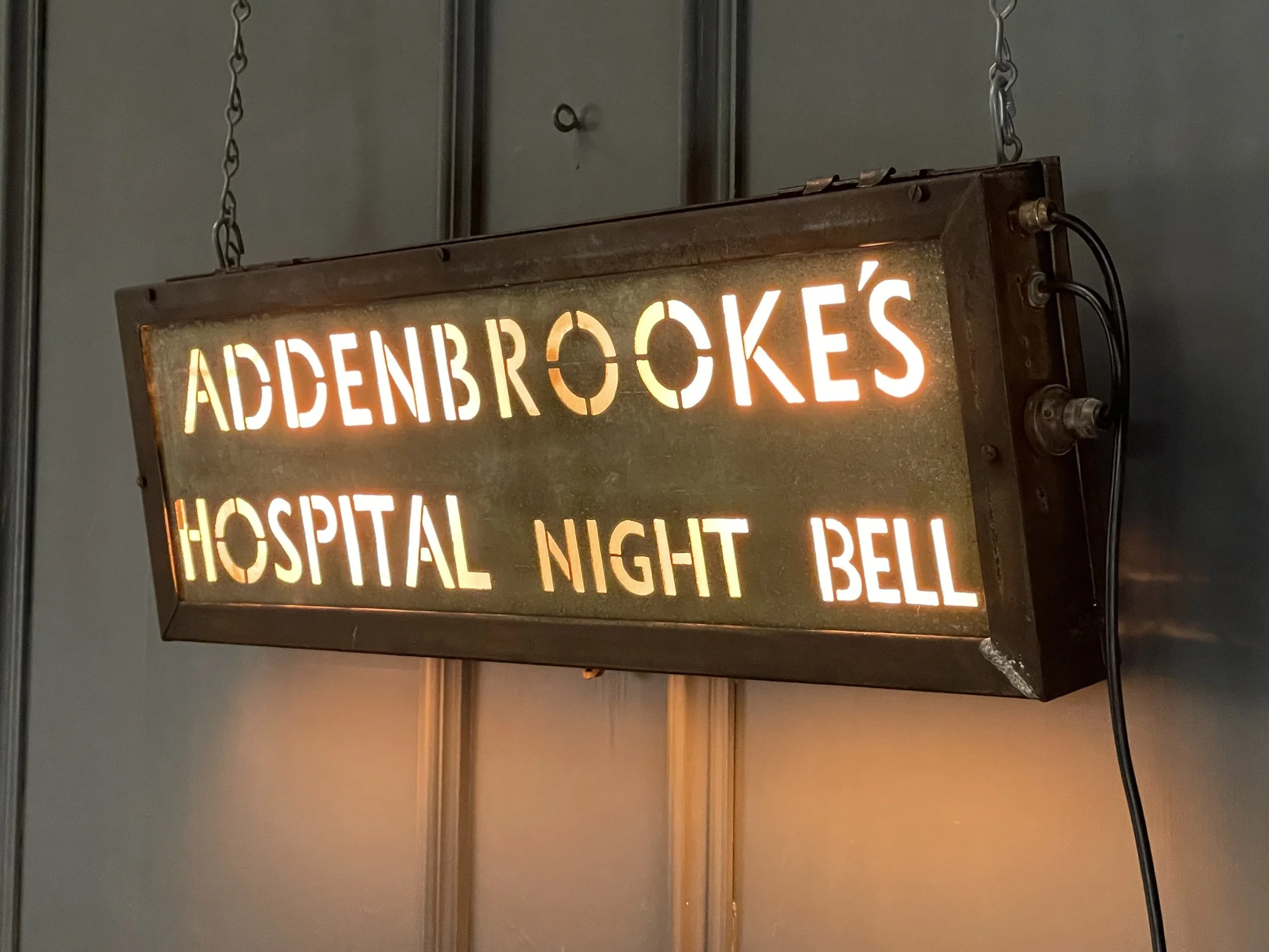Addenbrooke's Hospital Illuminated Sign