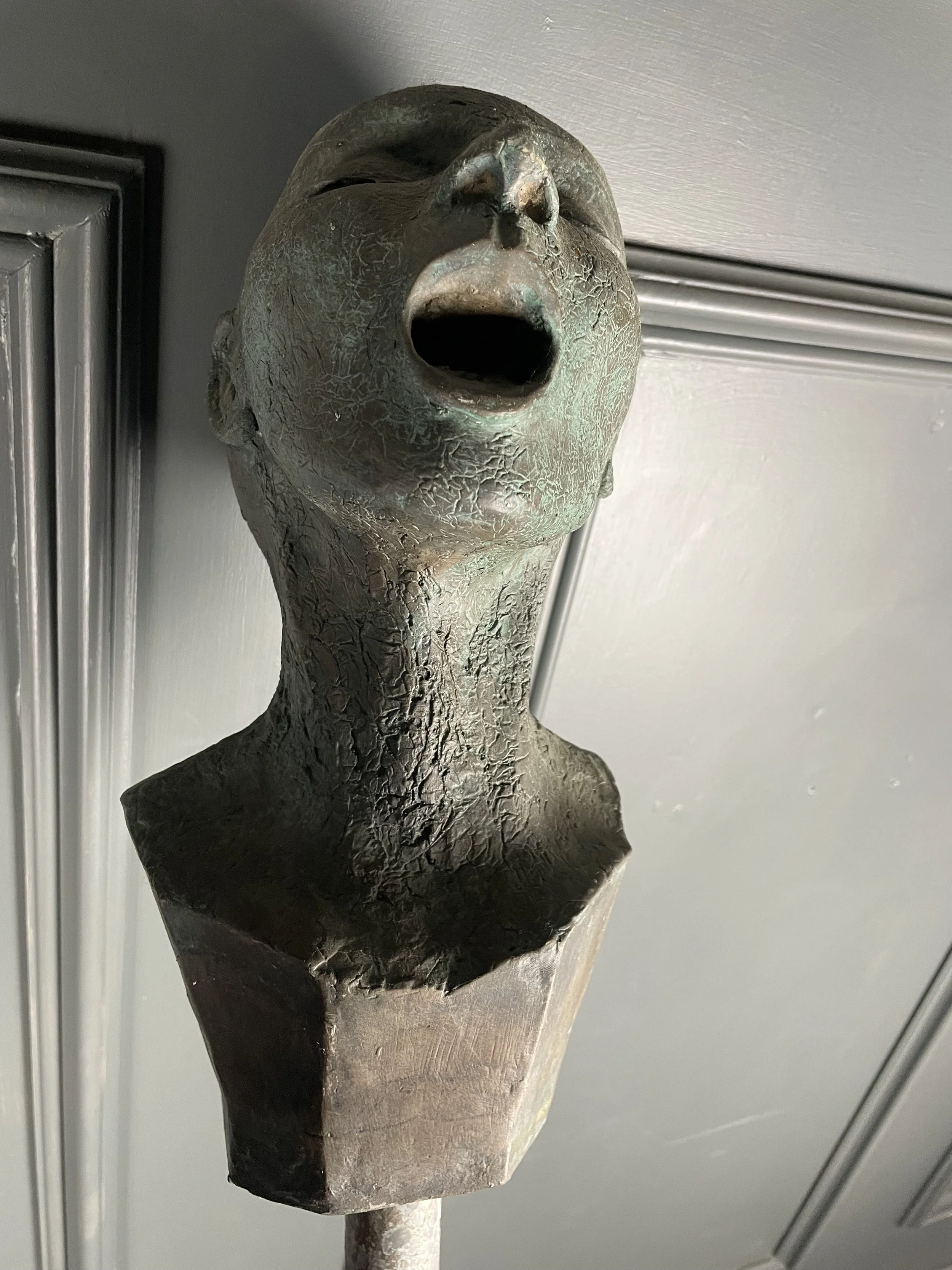 Patinated Bronze Sculpture