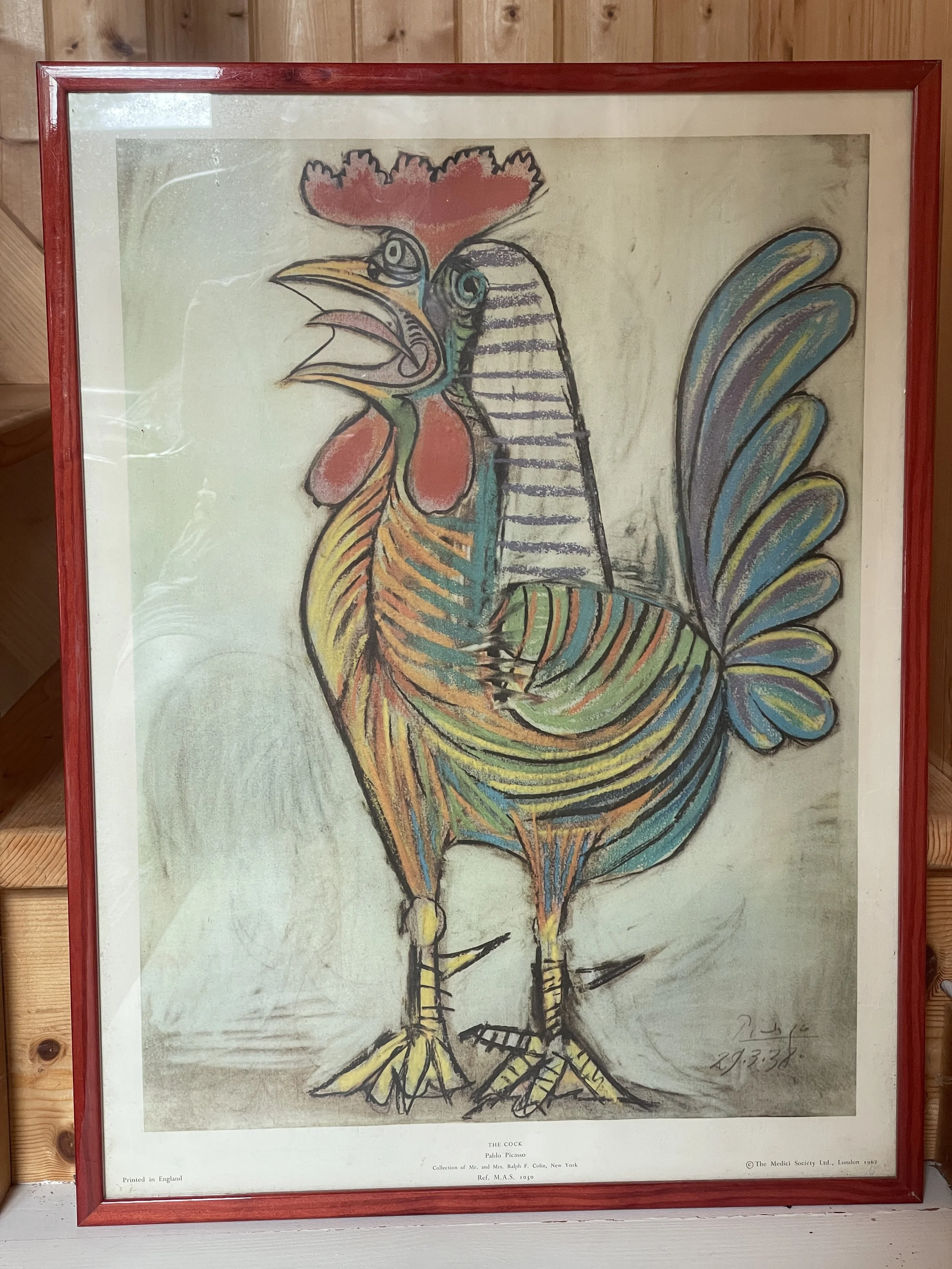 1962 Poster Print of Picasso Le Coq