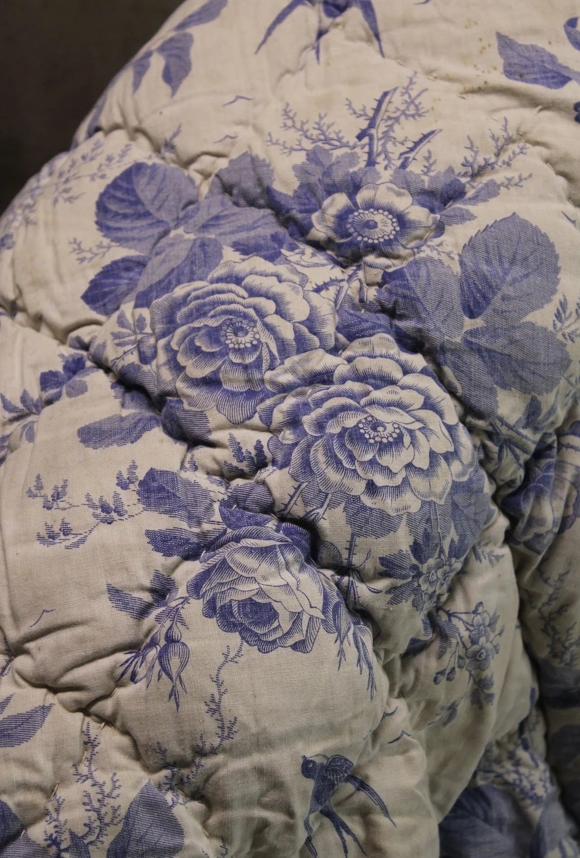 19th Century French Toile de Jouy Quilt