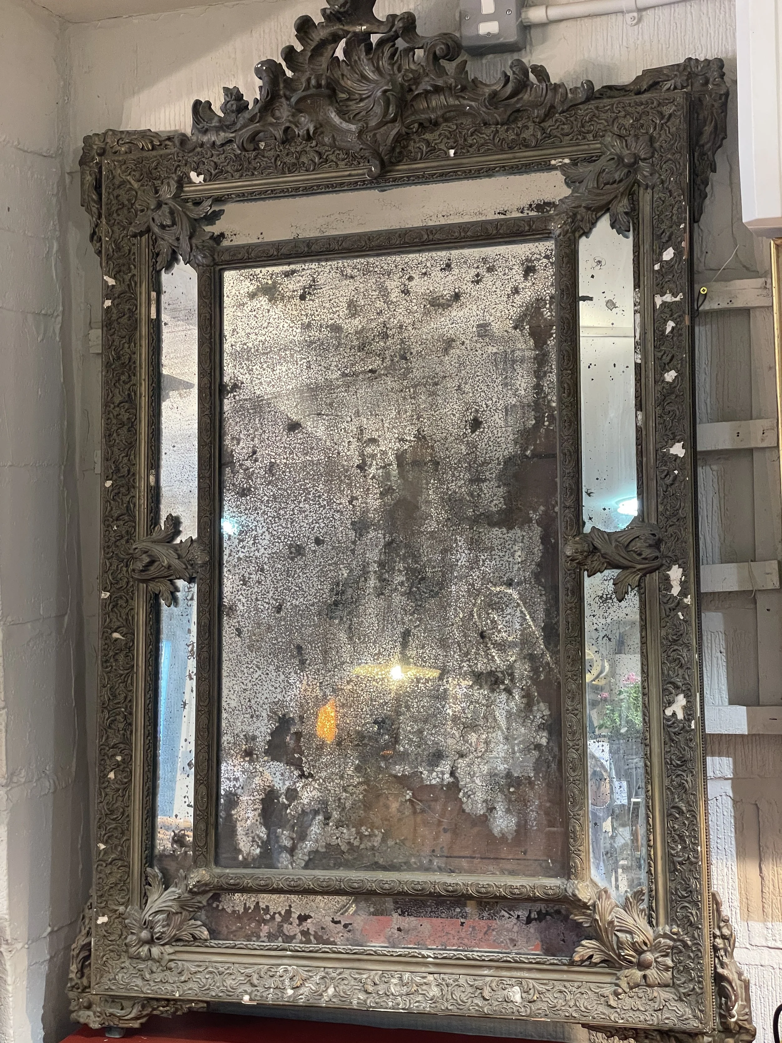 Large Louis XVI Parclose Mirror c1890