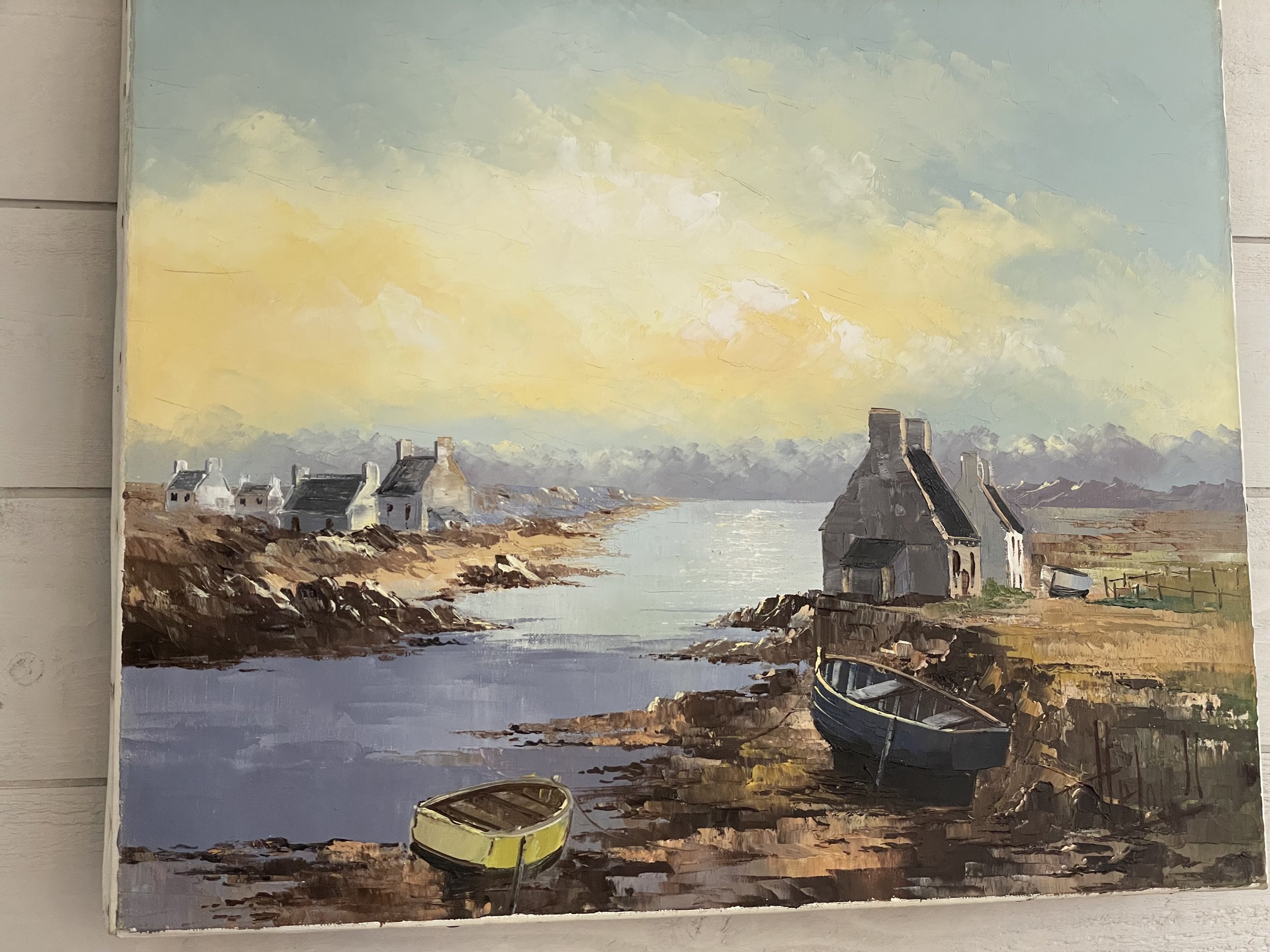 Oil on Canvas - Boats