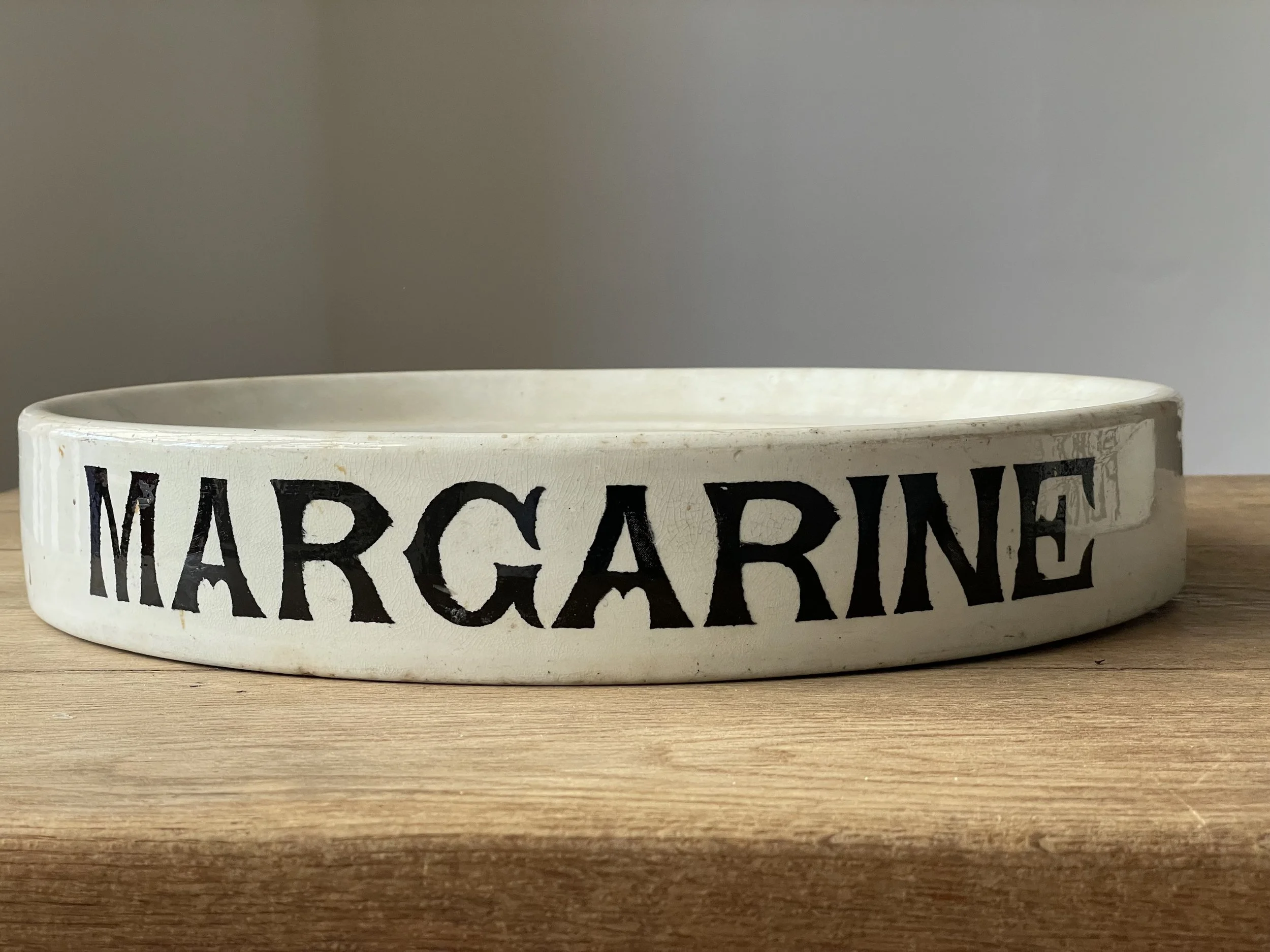 Antique Ironstone Margarine Slab