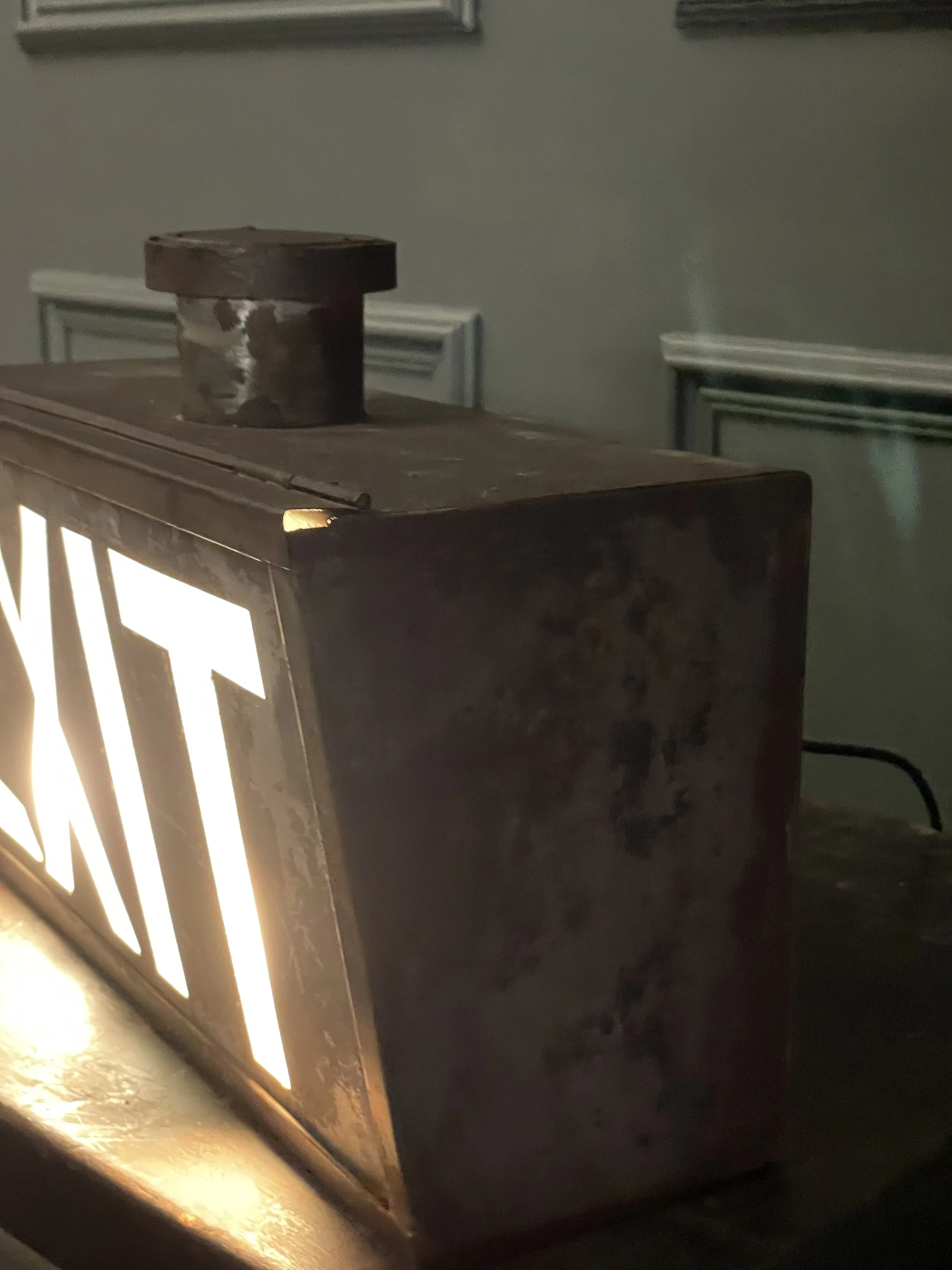 Original Illuminated Theatre Exit Sign