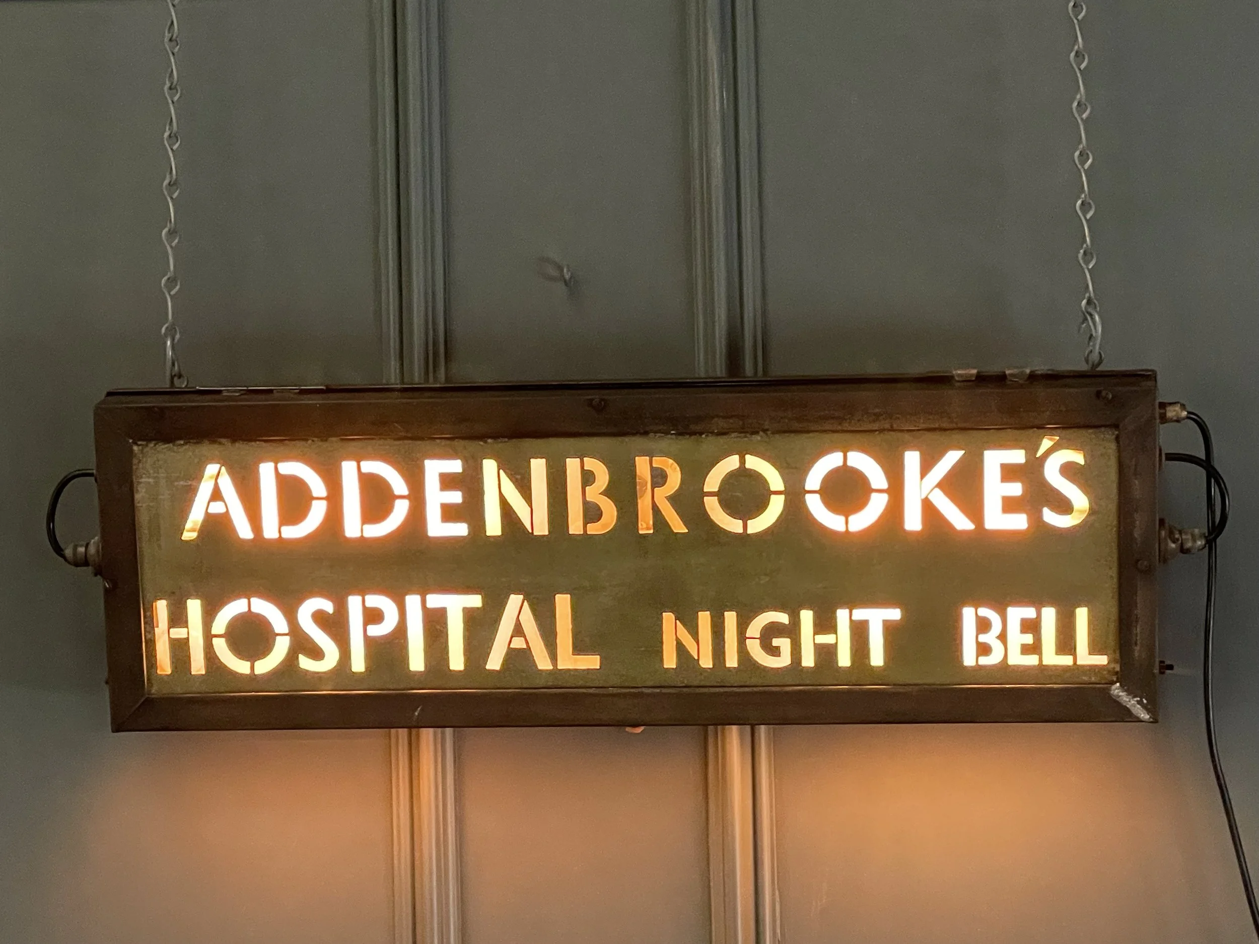 Addenbrooke's Hospital Illuminated Sign