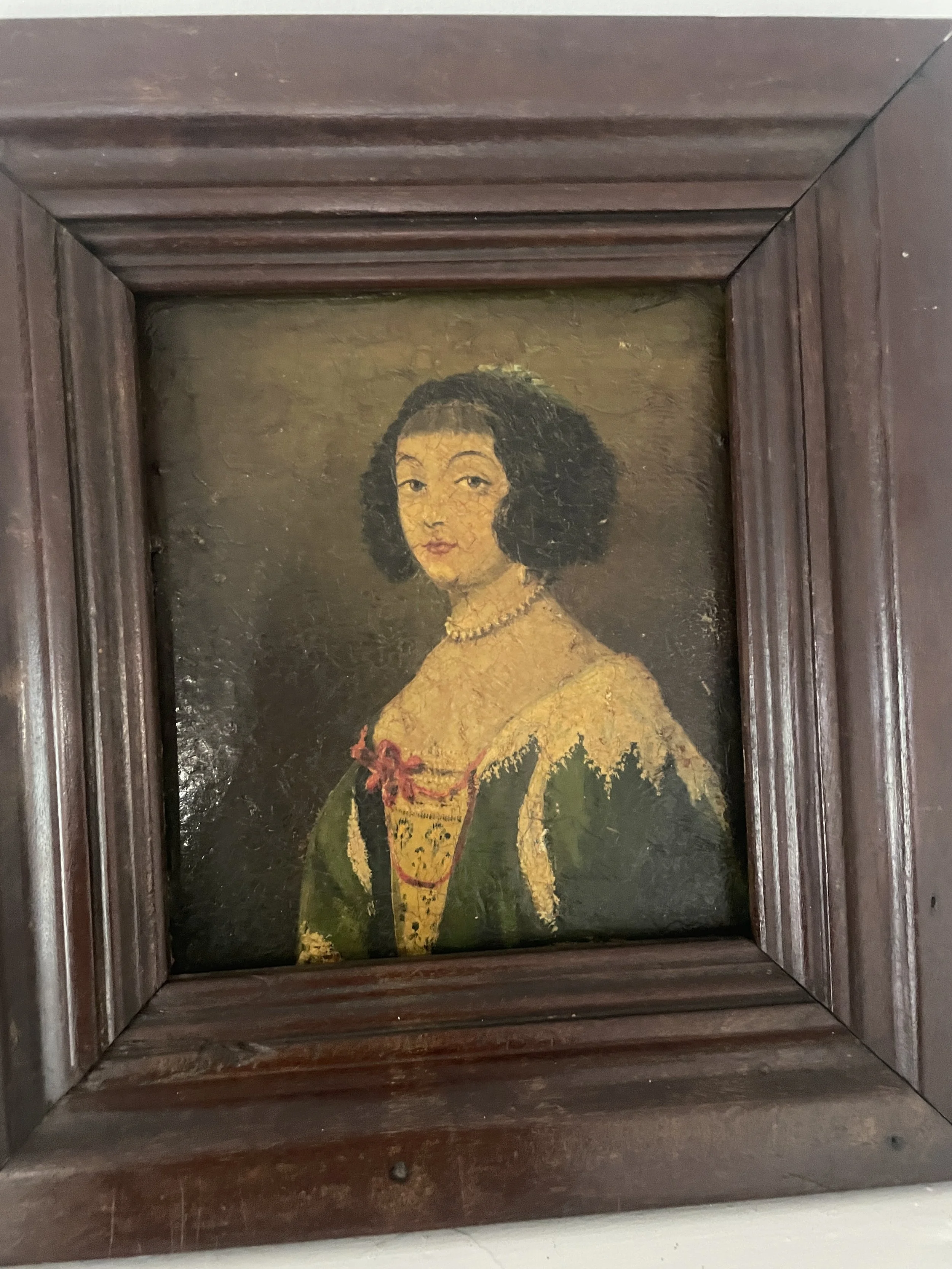 19th Century Oil On Canvas Portrait of a Lady