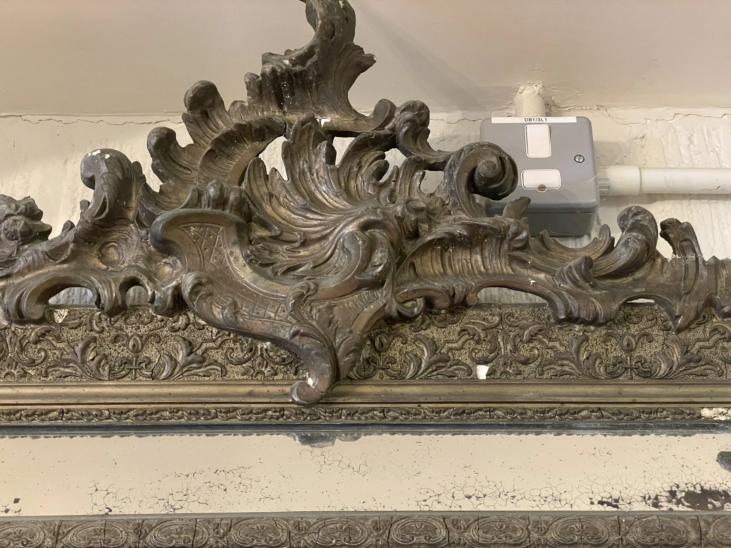 Large Louis XVI Parclose Mirror c1890