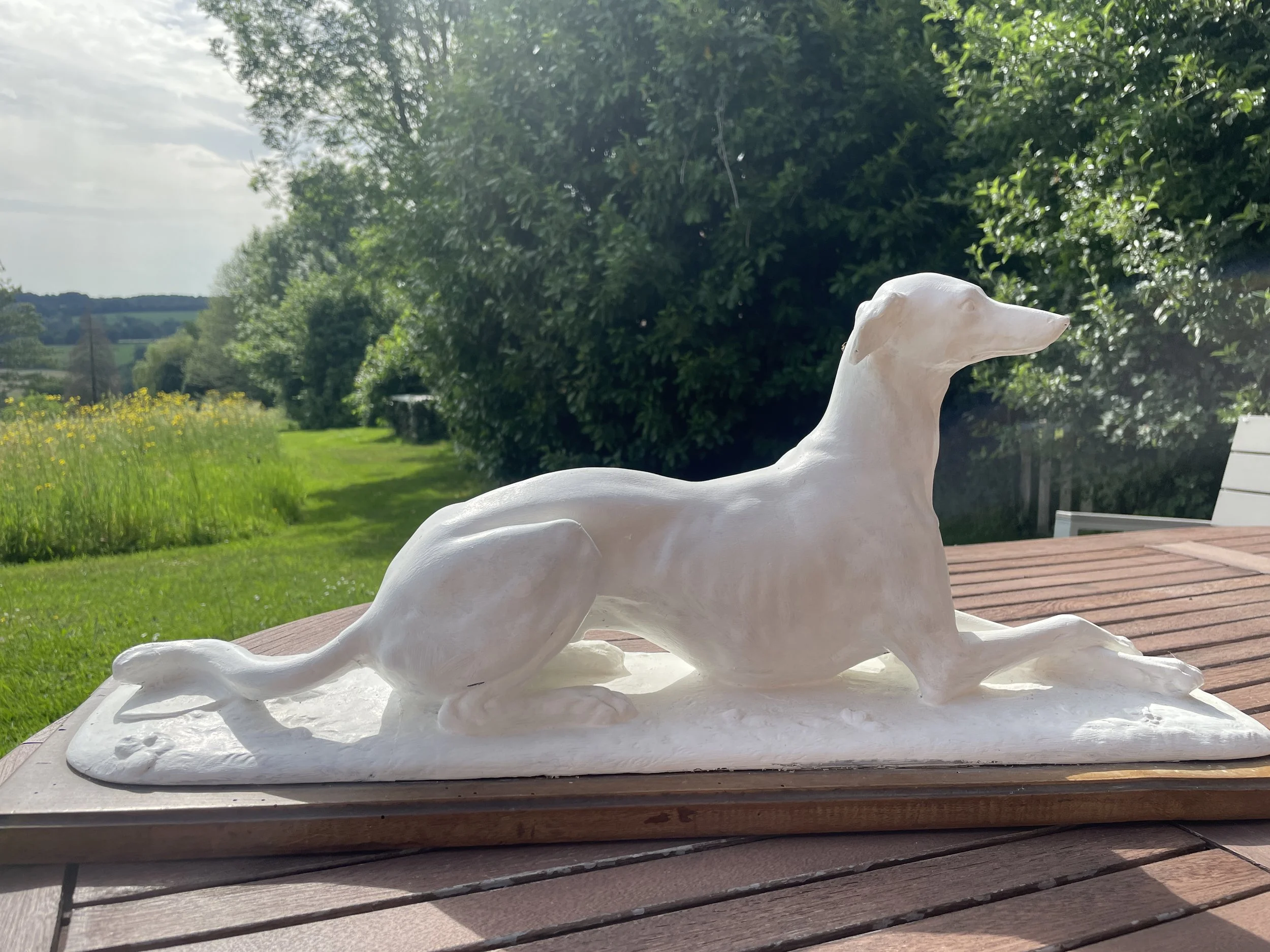 1937 Plaster Model of a Greyhound
