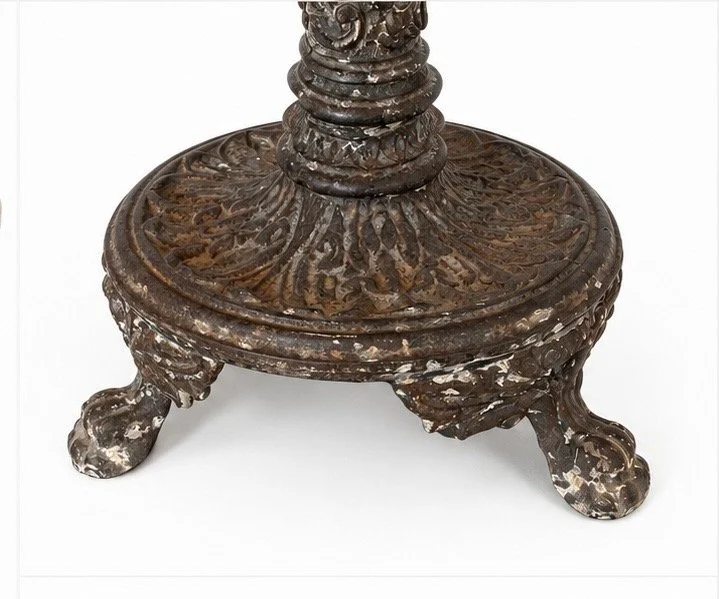 Victorian Renaissance Revival Cast Iron Pedestal Table