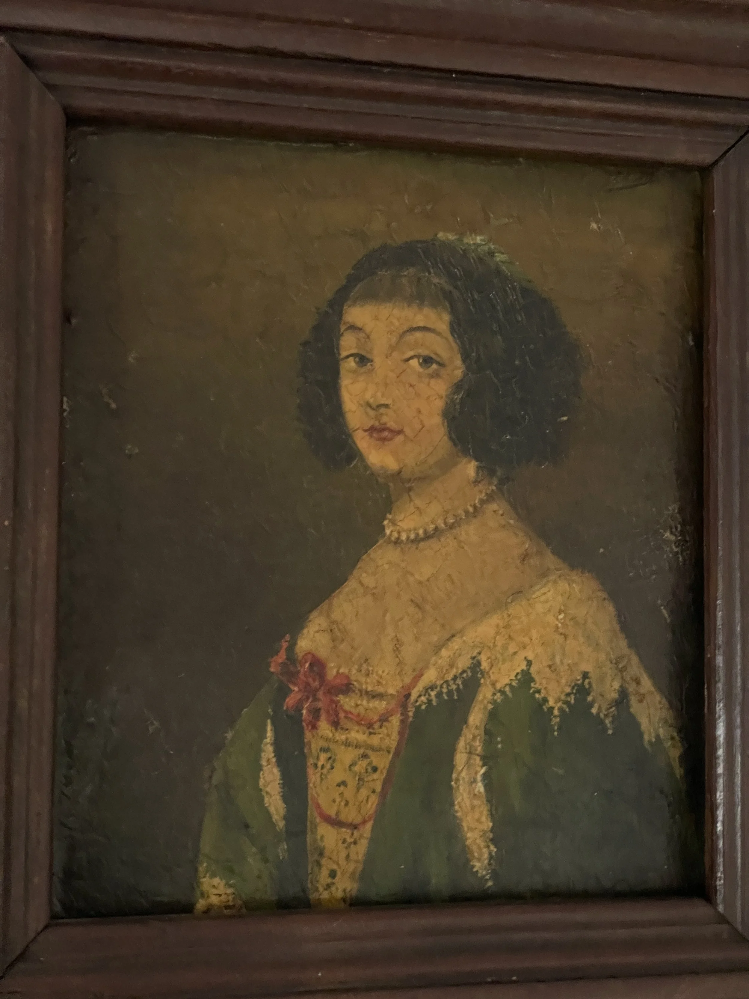 19th Century Oil On Canvas Portrait of a Lady