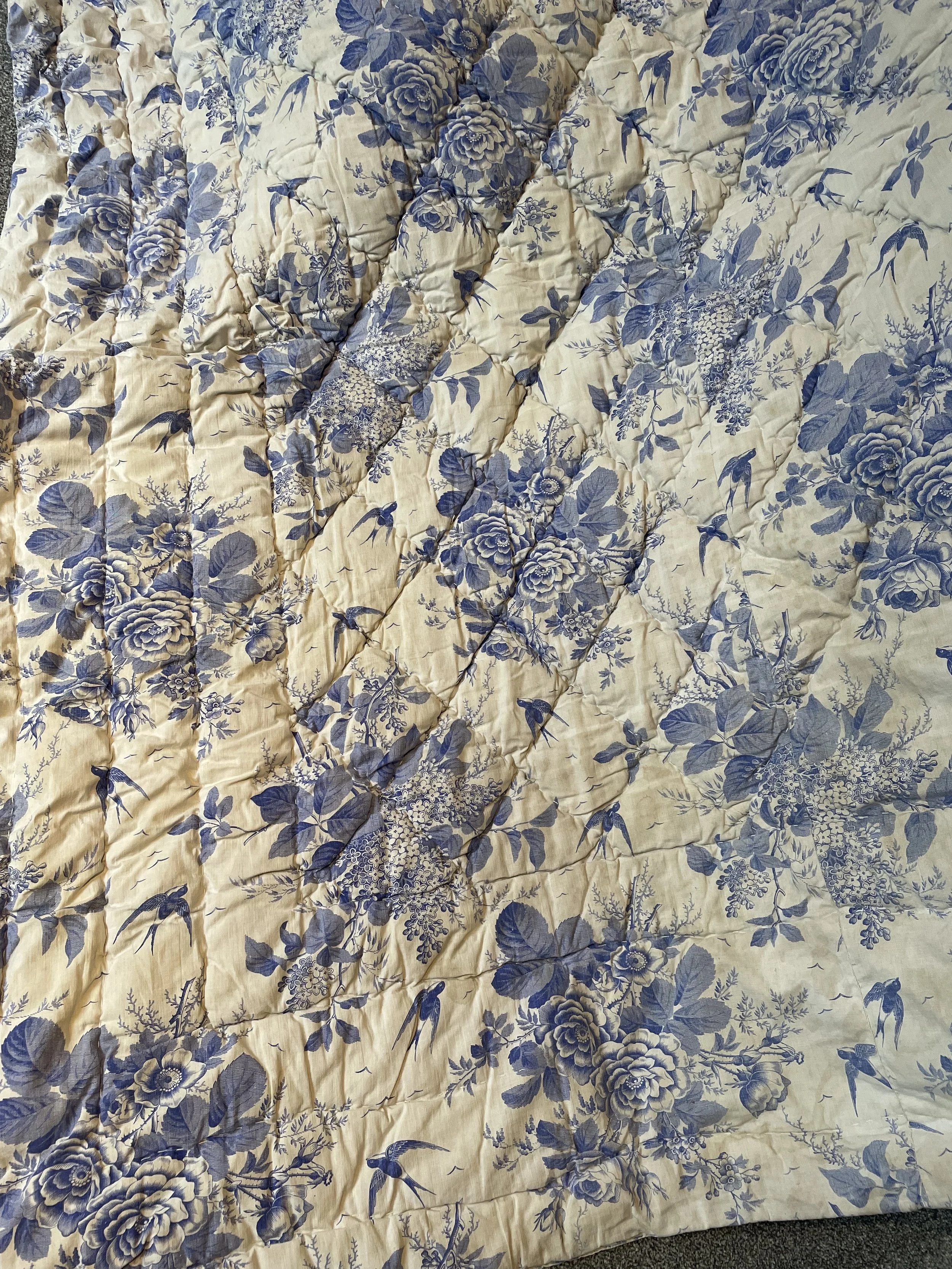 19th Century French Toile de Jouy Quilt