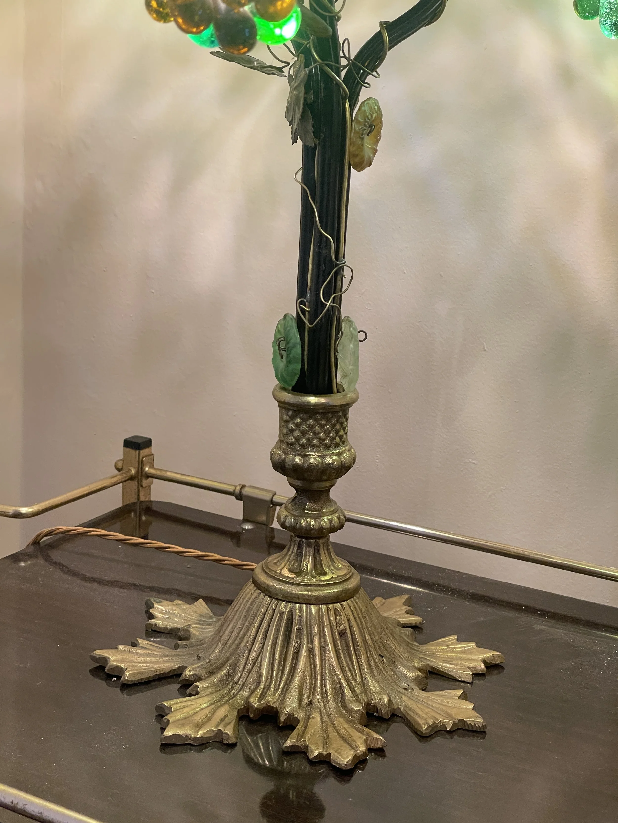 Mid Century Murano Grape Lamp