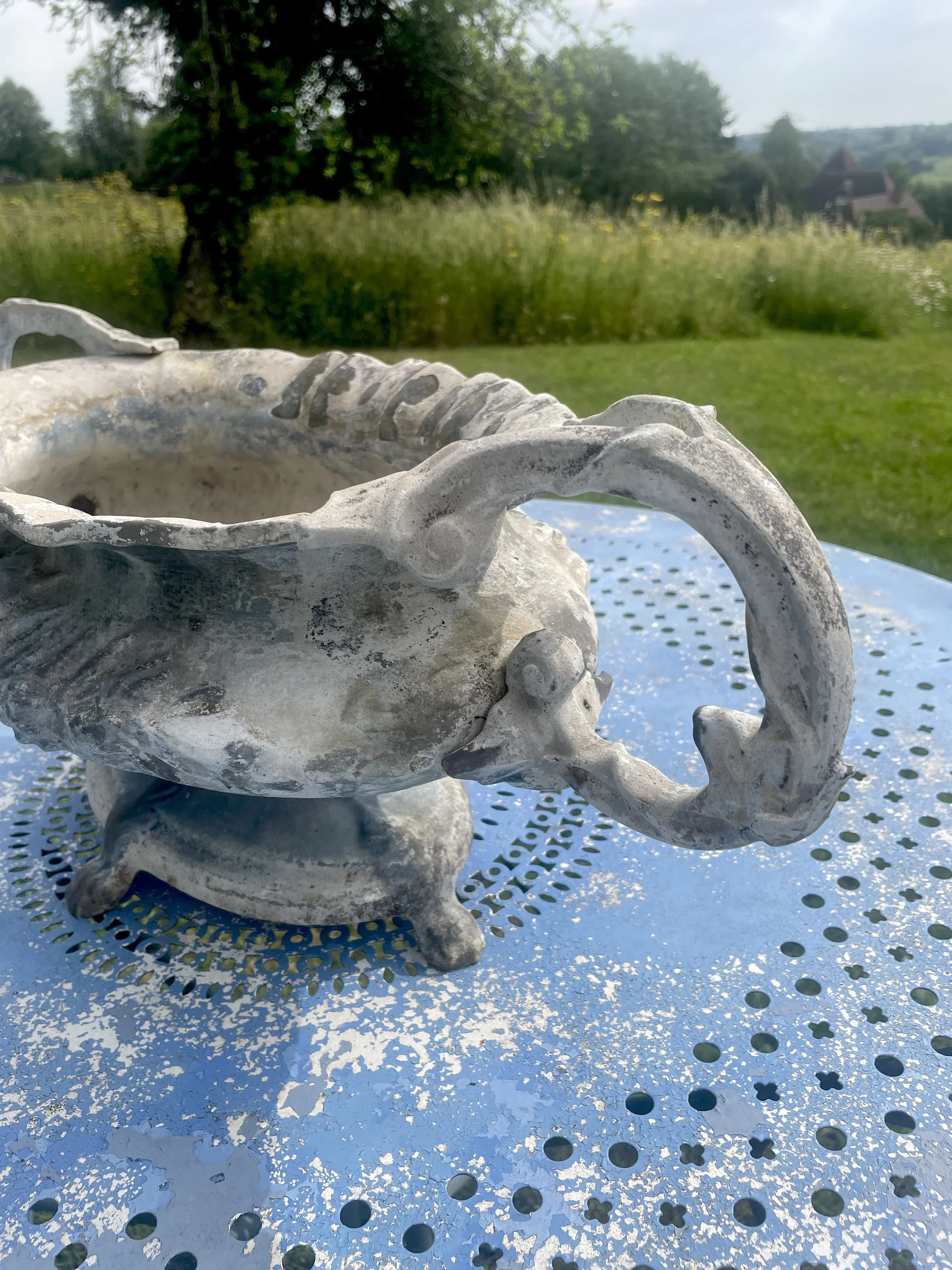 Cast Iron French Louis XV Style Jardiniere