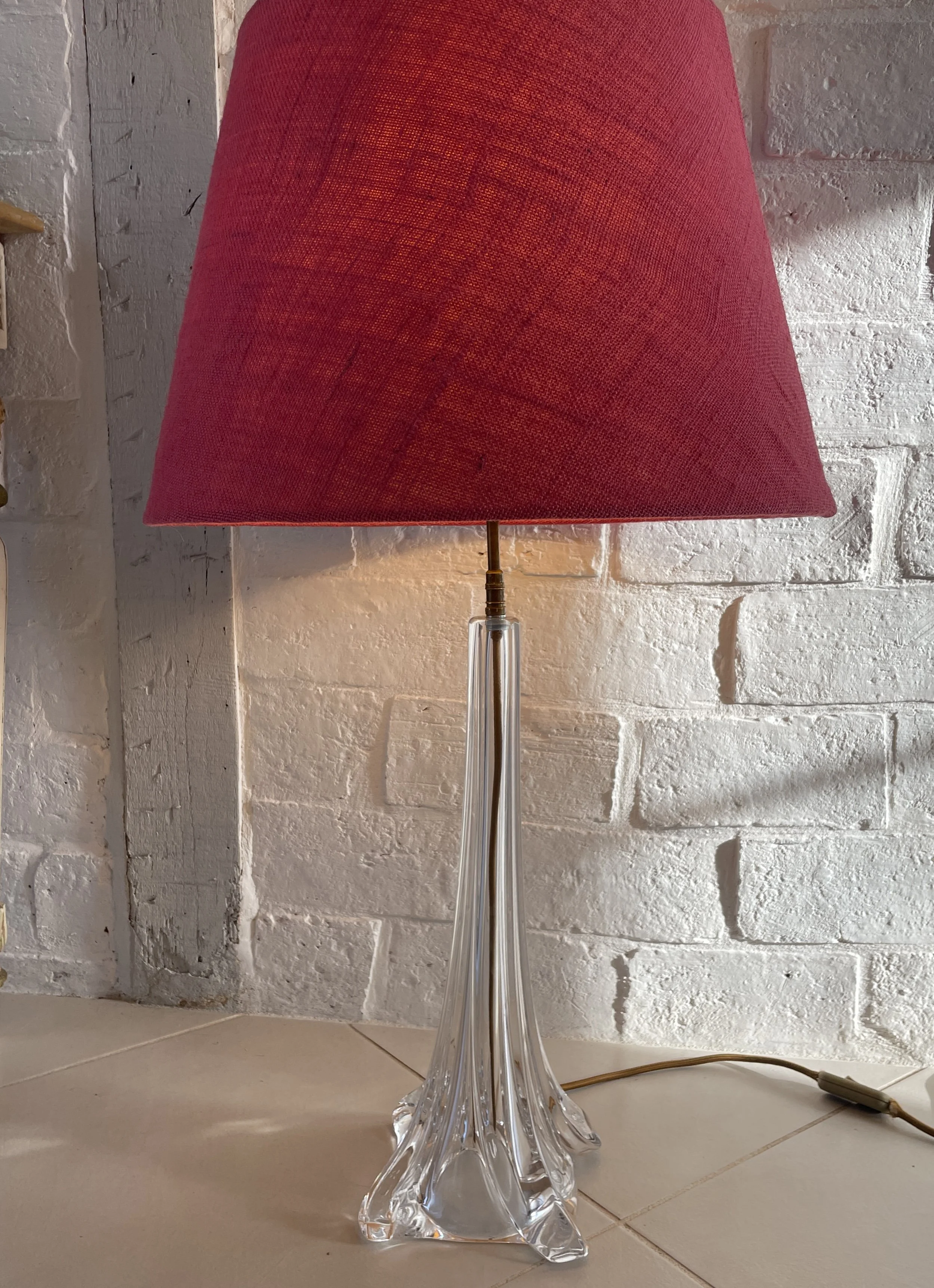 French Daum Crystal Lamp