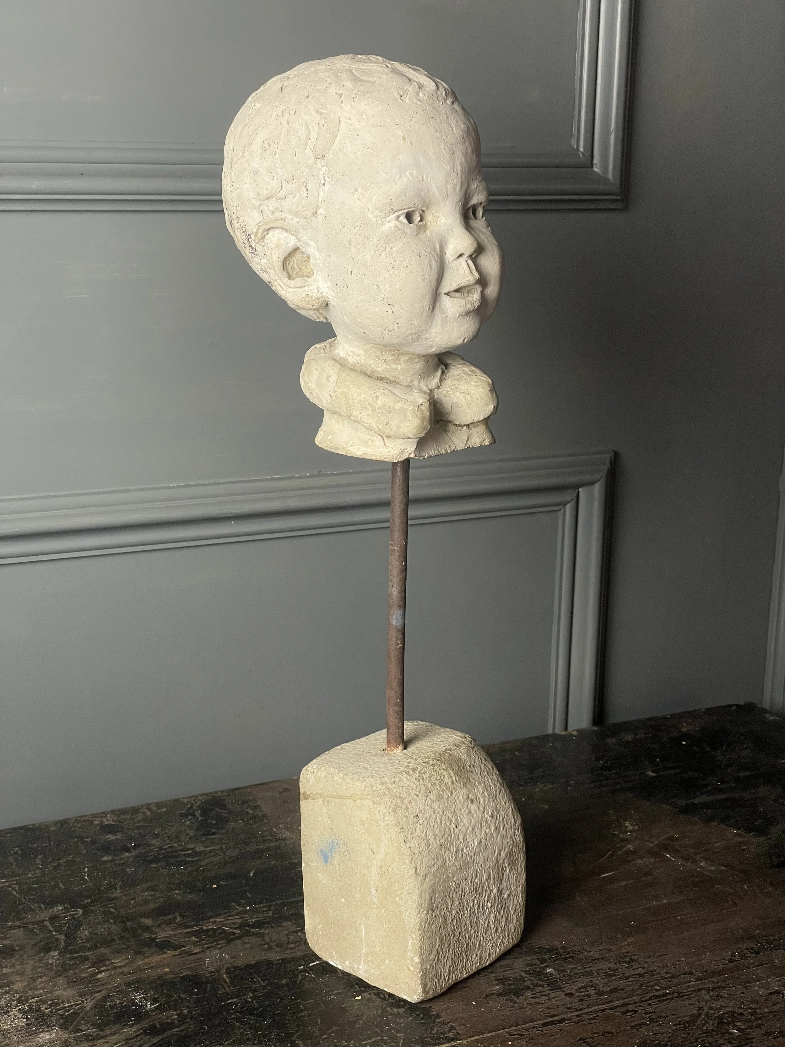 Sculpture of Child Head