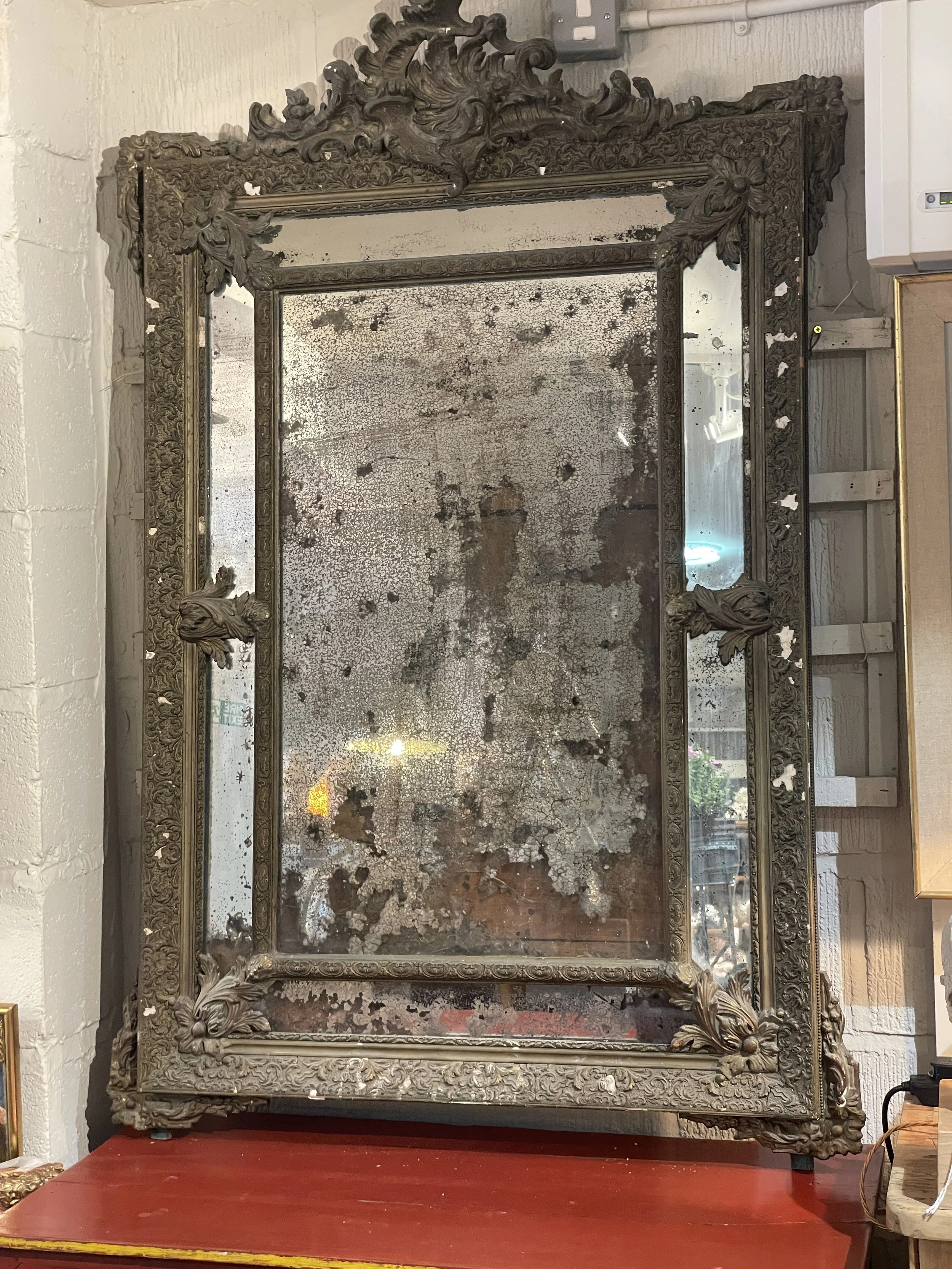 Large Louis XVI Parclose Mirror c1890