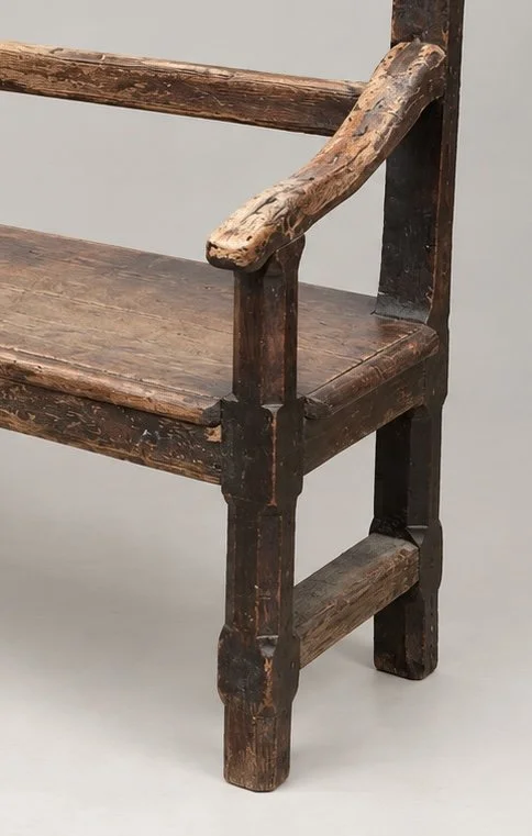 Vernacular Oak Hall Bench