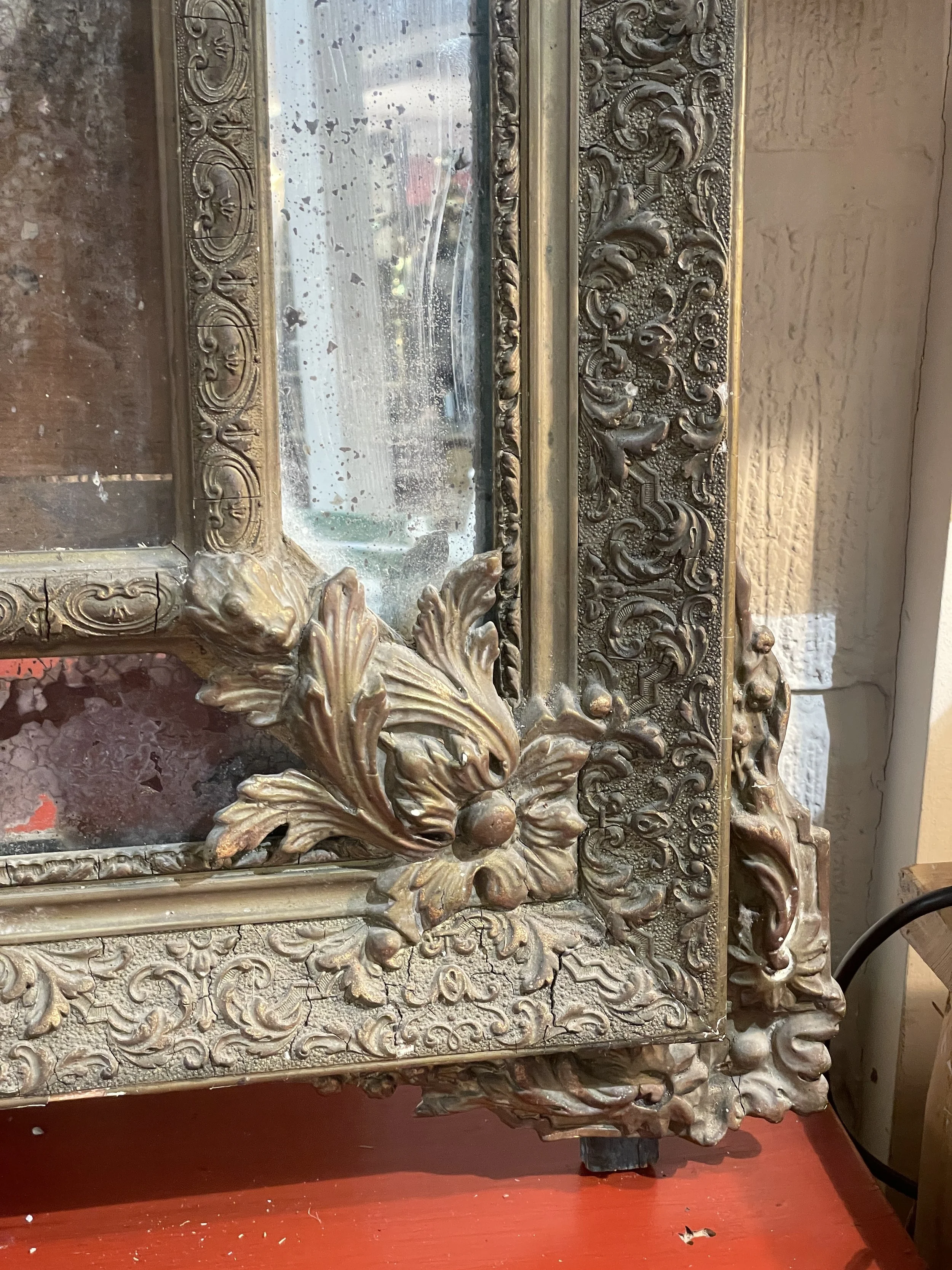 Large Louis XVI Parclose Mirror c1890