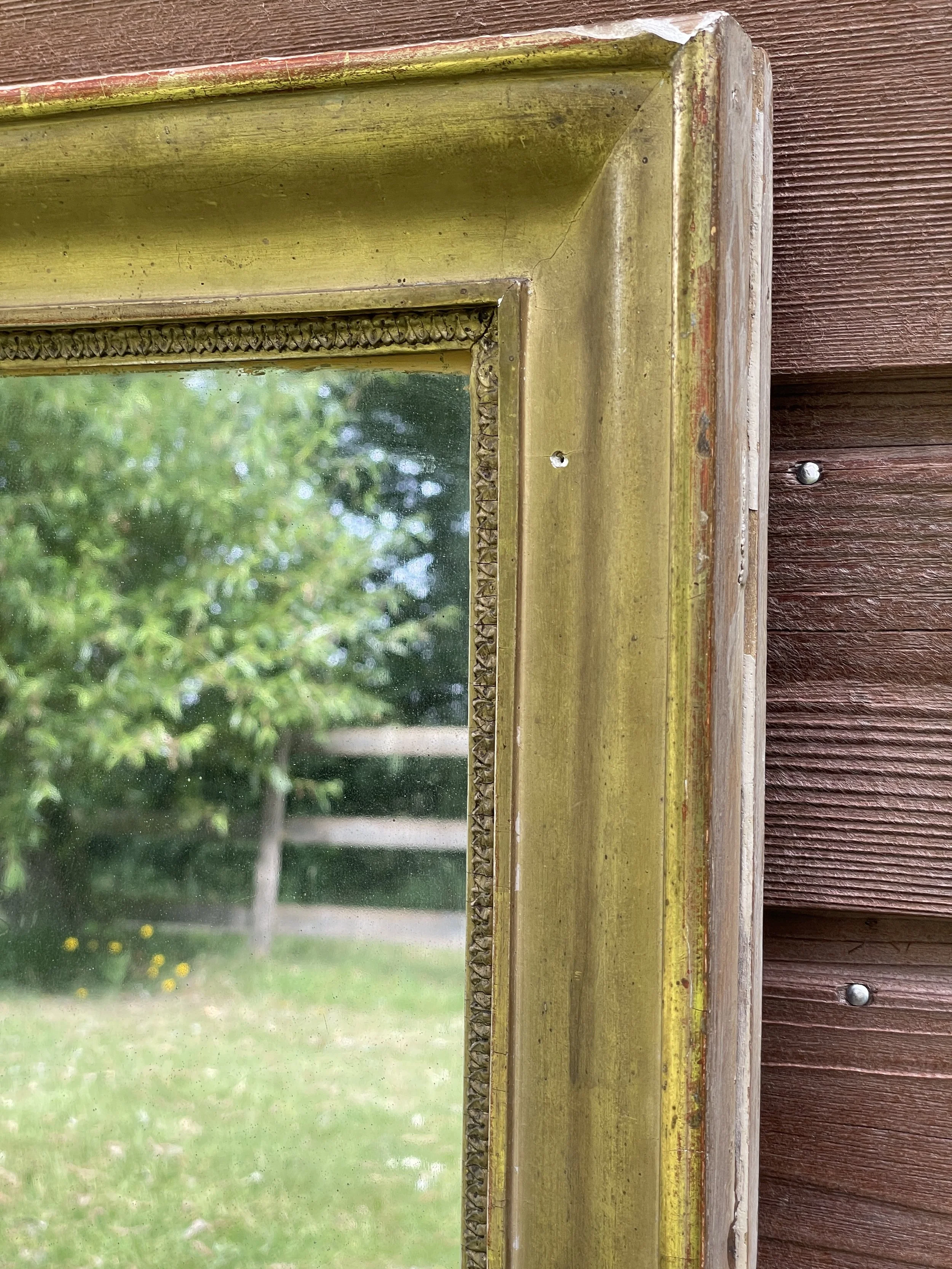 19th Century Gilt Rectangular Mirror