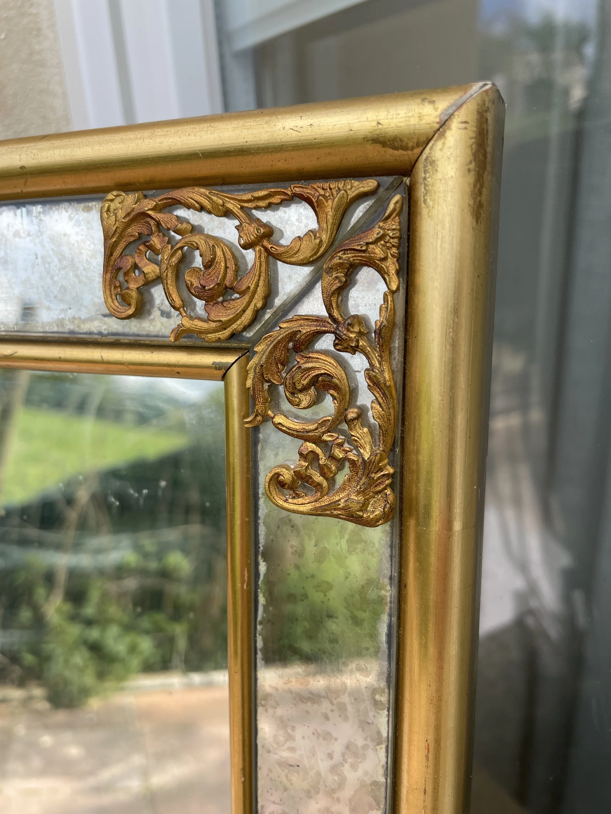Mid Century French Gilt Mirror
