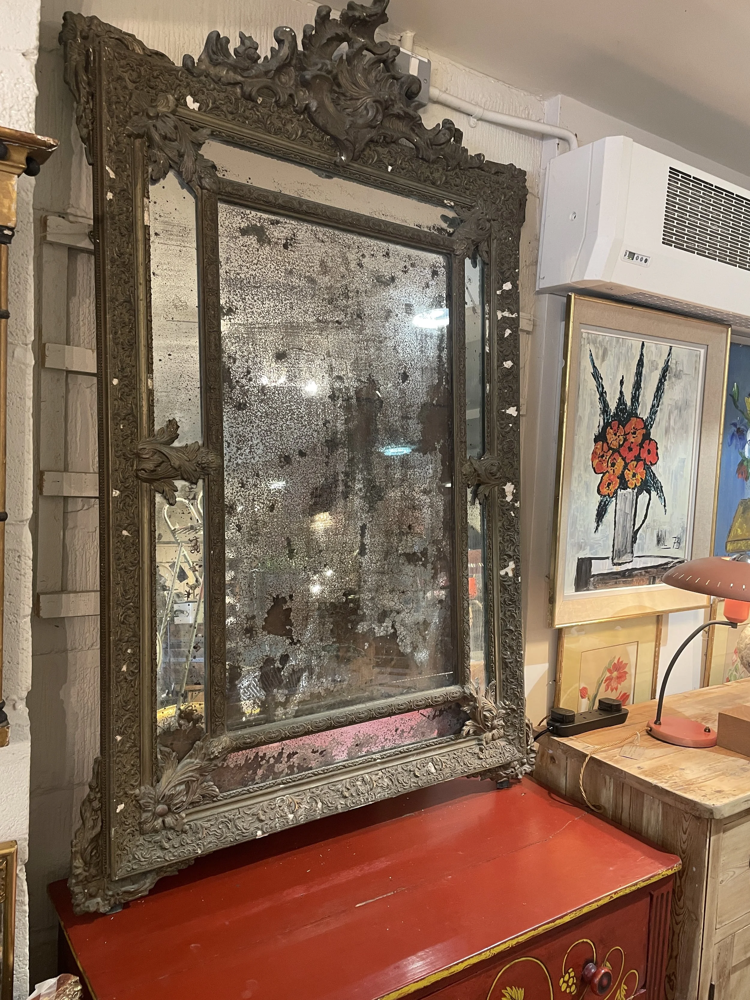 Large Louis XVI Parclose Mirror c1890