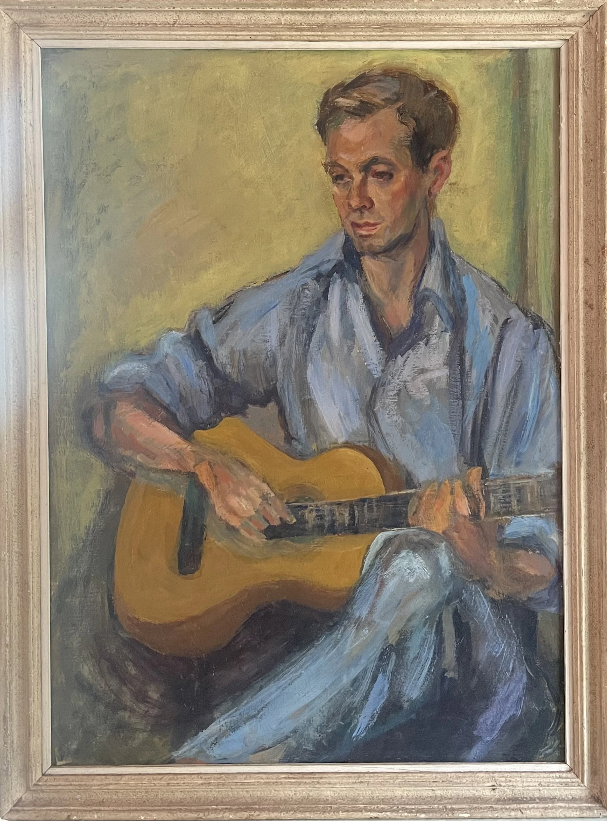 Oil on canvas by Sylvia Bergin Rowley of Christopher
