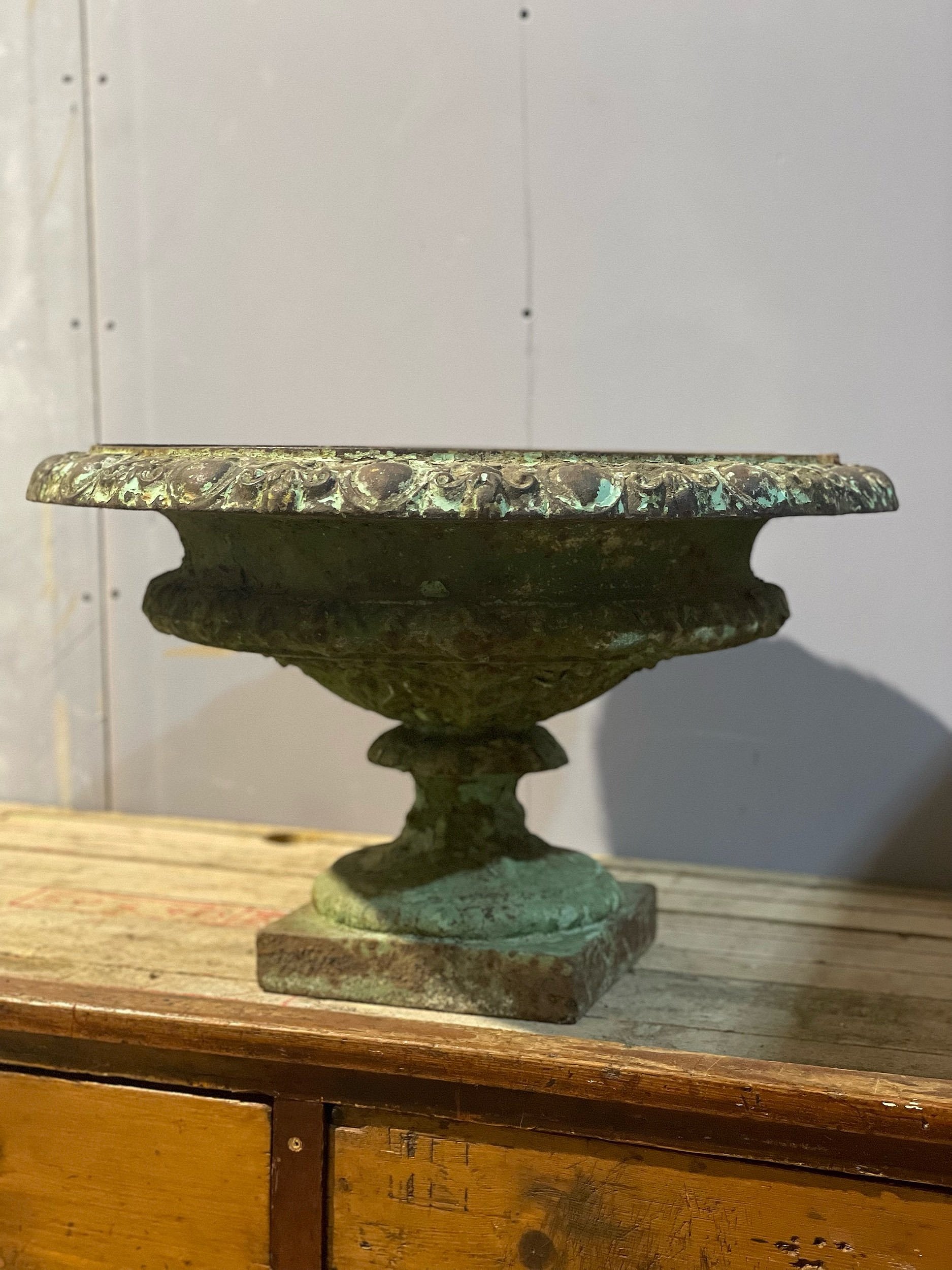 19th Century Cast Iron Urn