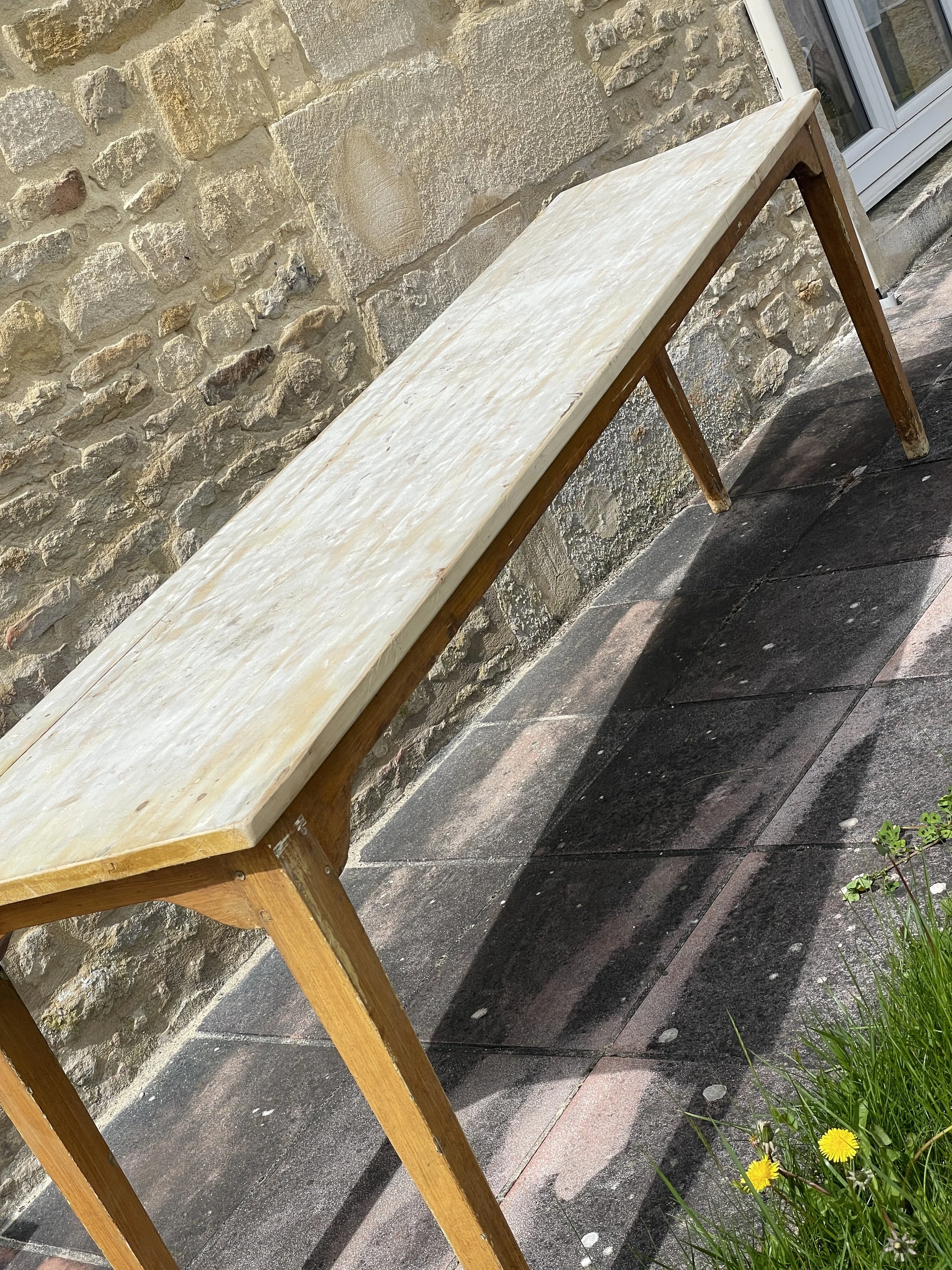 French 1950s Dairy Prep Table