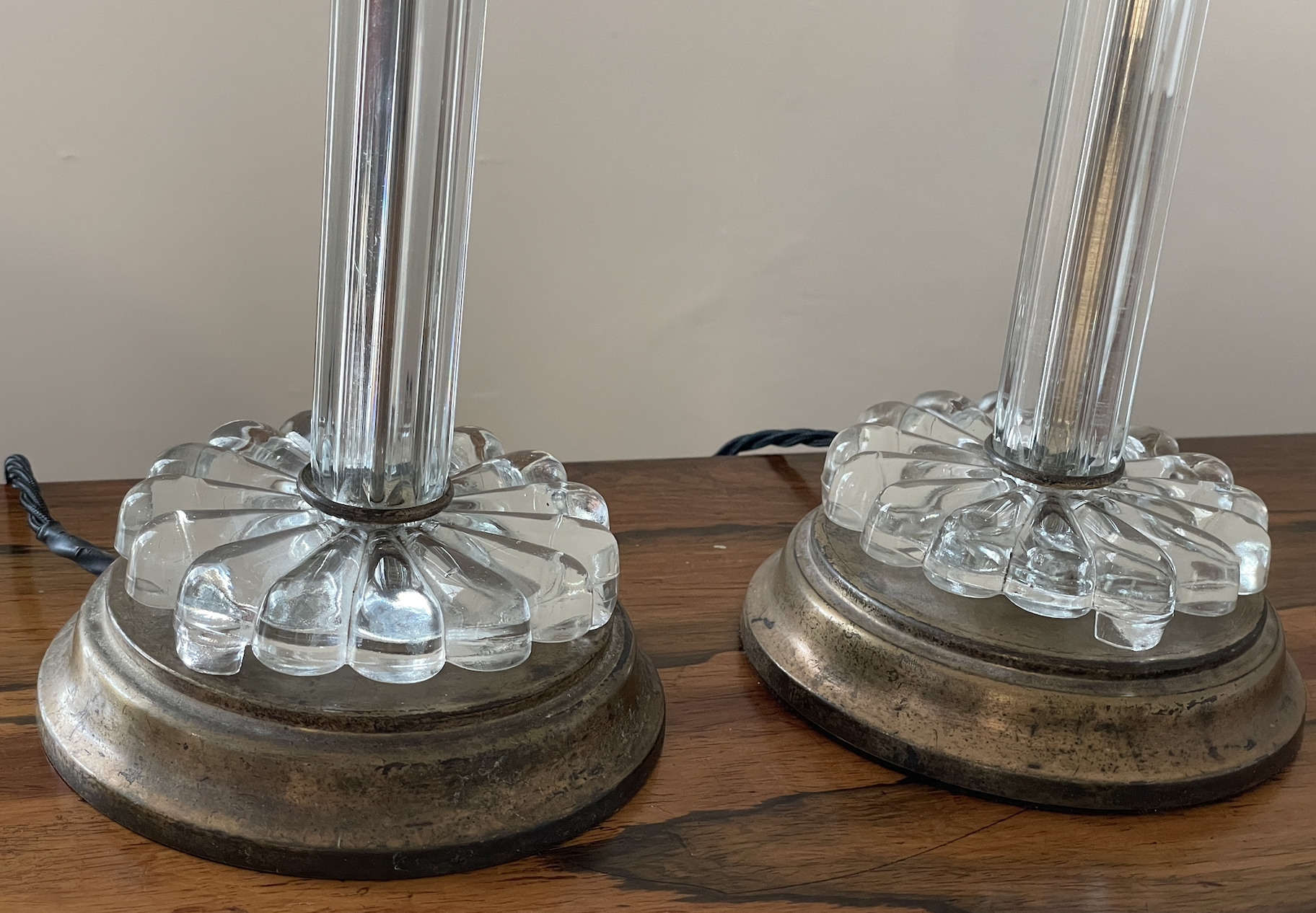 Pair of 1940s American Boudoir Lamps