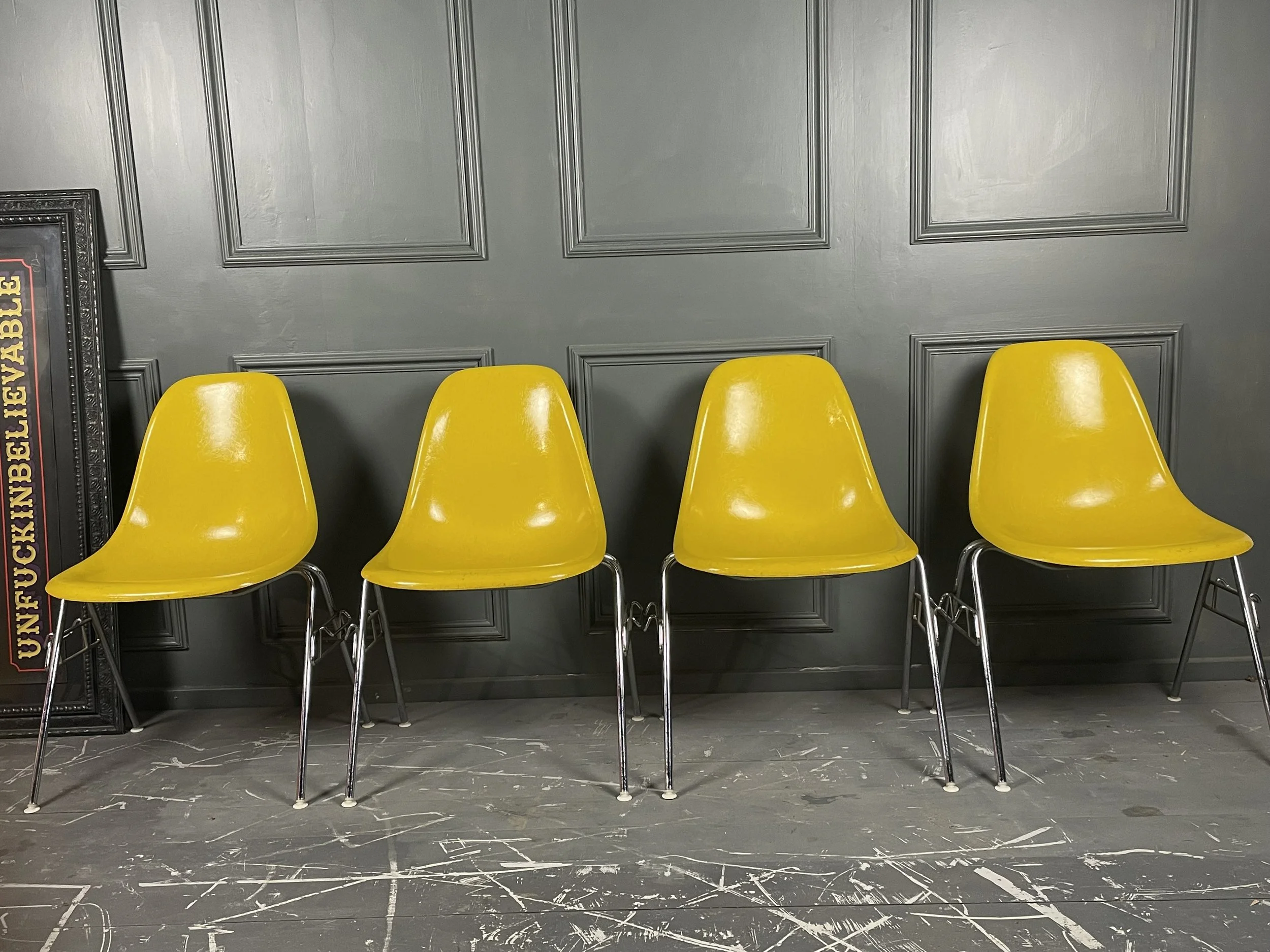 Set of Four Eames Chairs