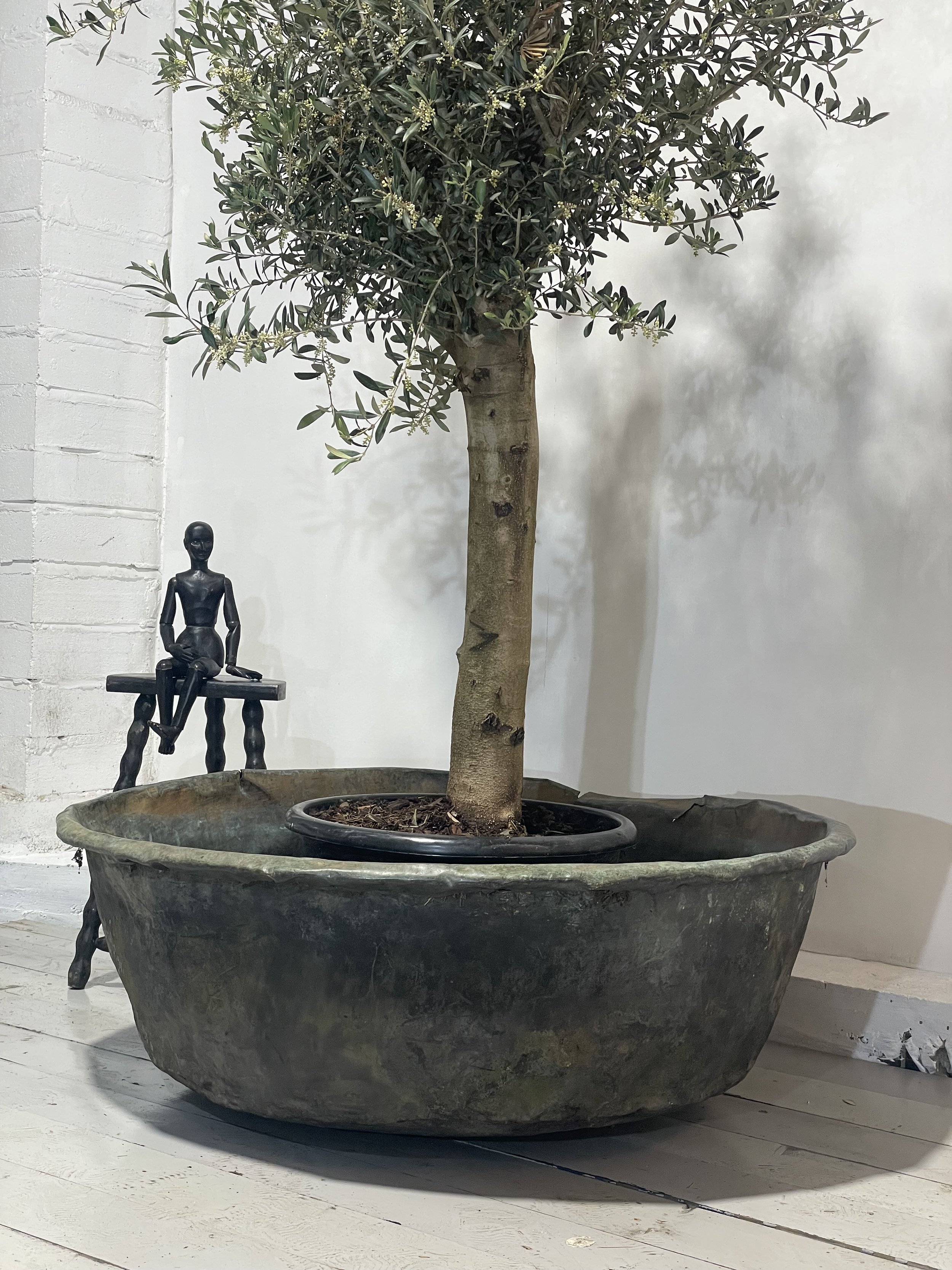 Antique Copper Planter