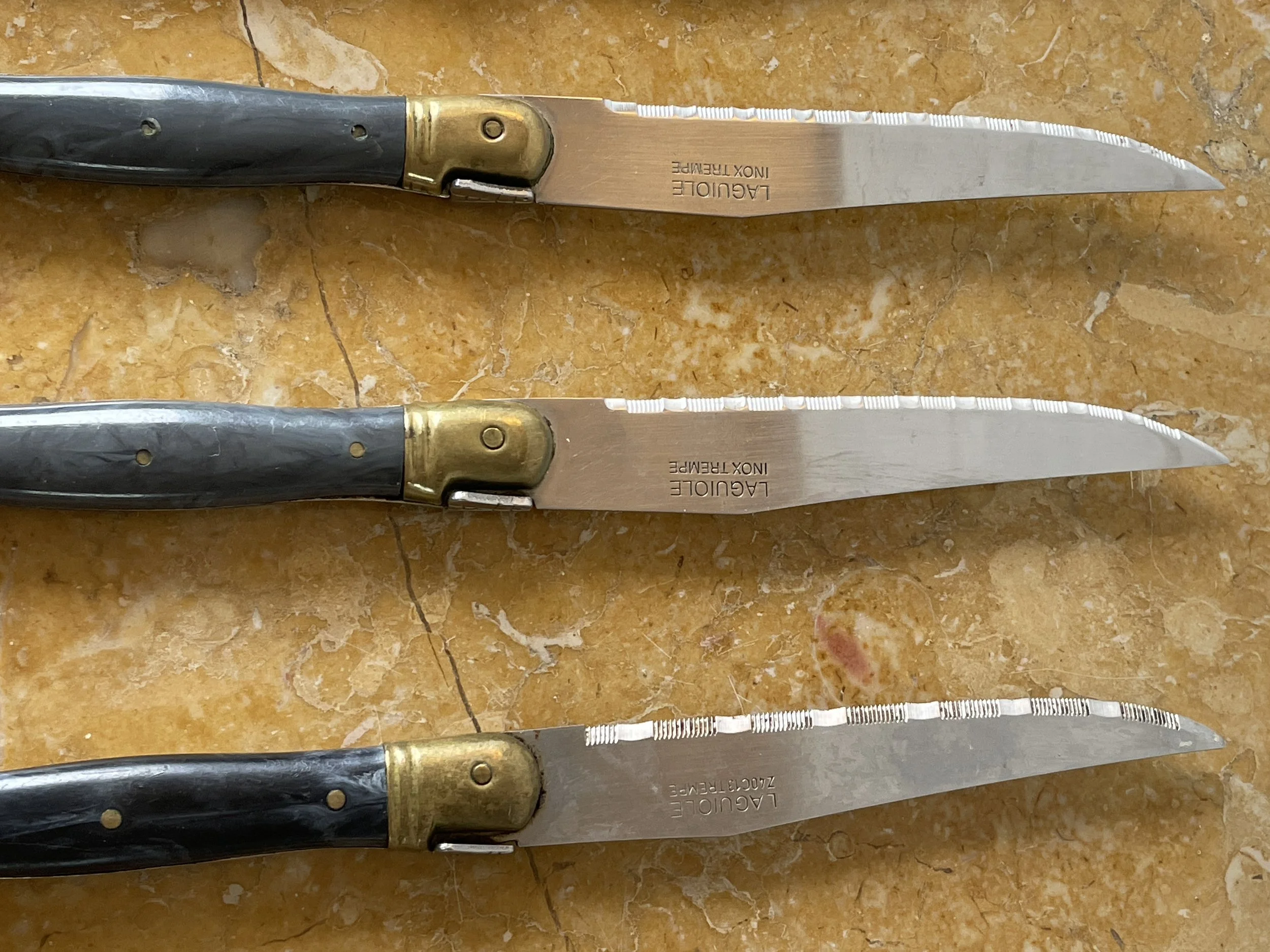 Vintage French Laguiole Steak Knives