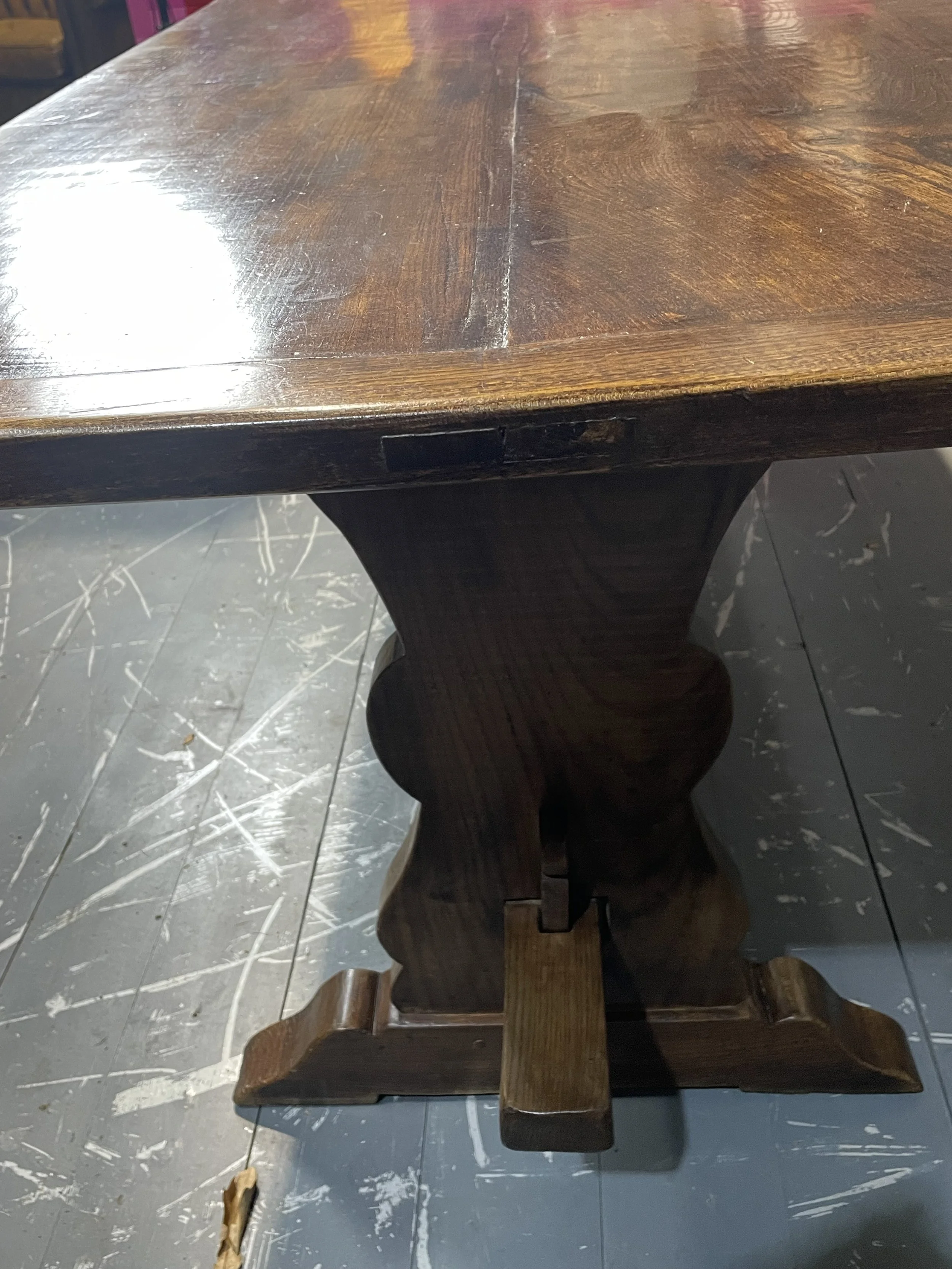 Antique Refectory Elm Dining Table
