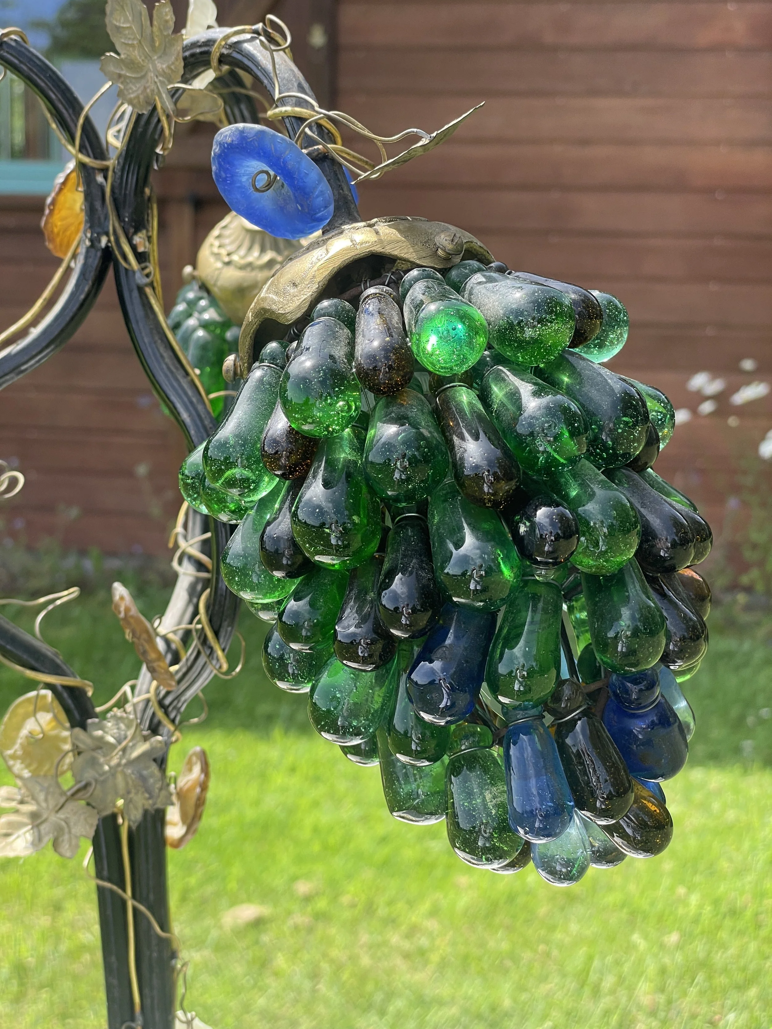 Mid Century Murano Grape Lamp