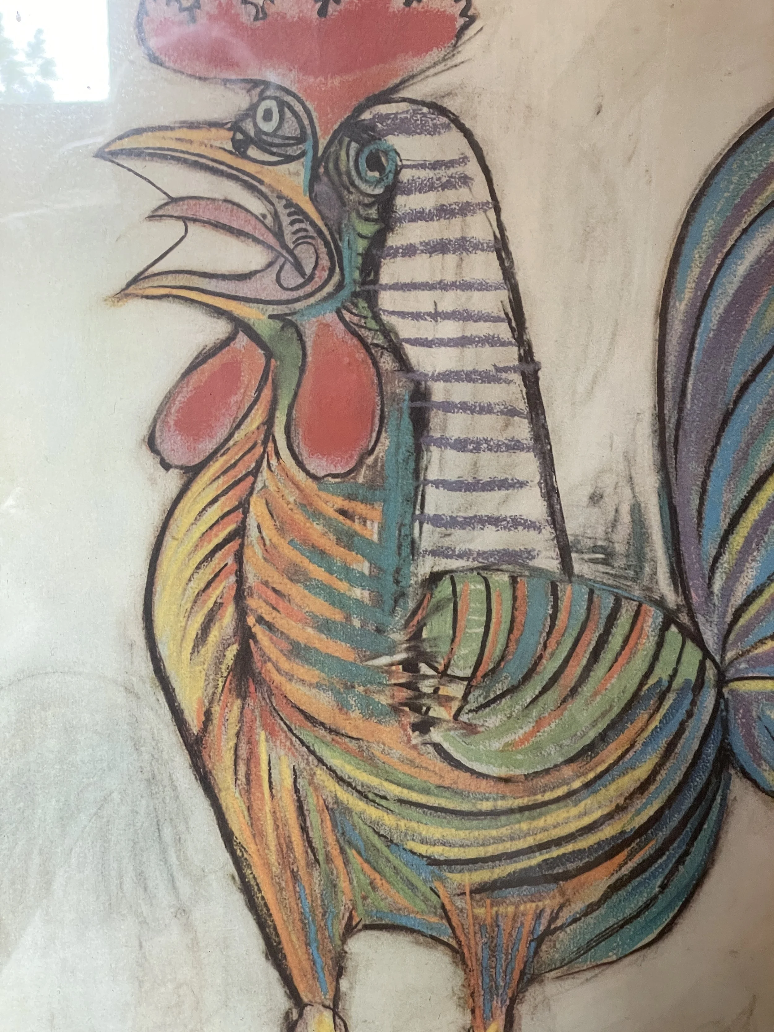 1962 Poster Print of Picasso Le Coq